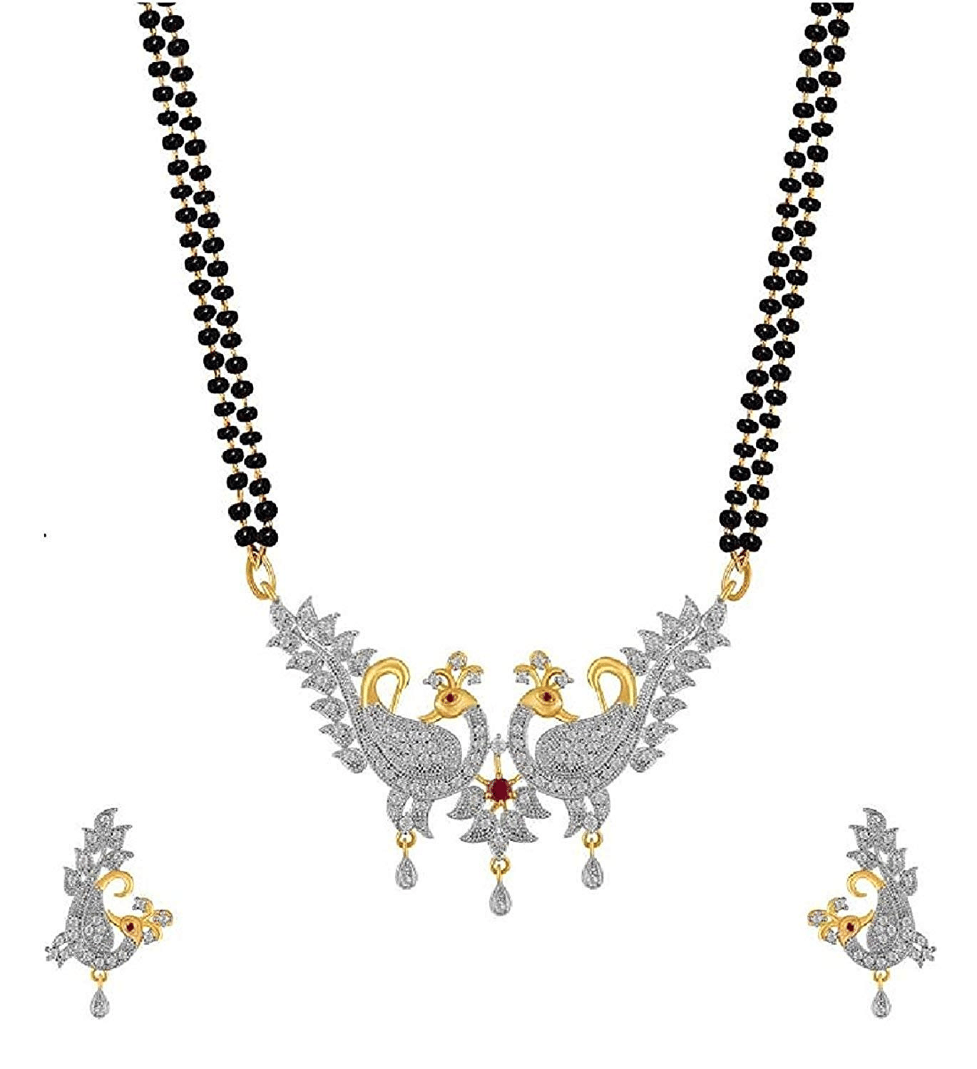     			Opus Gems Black Mangalsutra Set ( Pack of 1 )