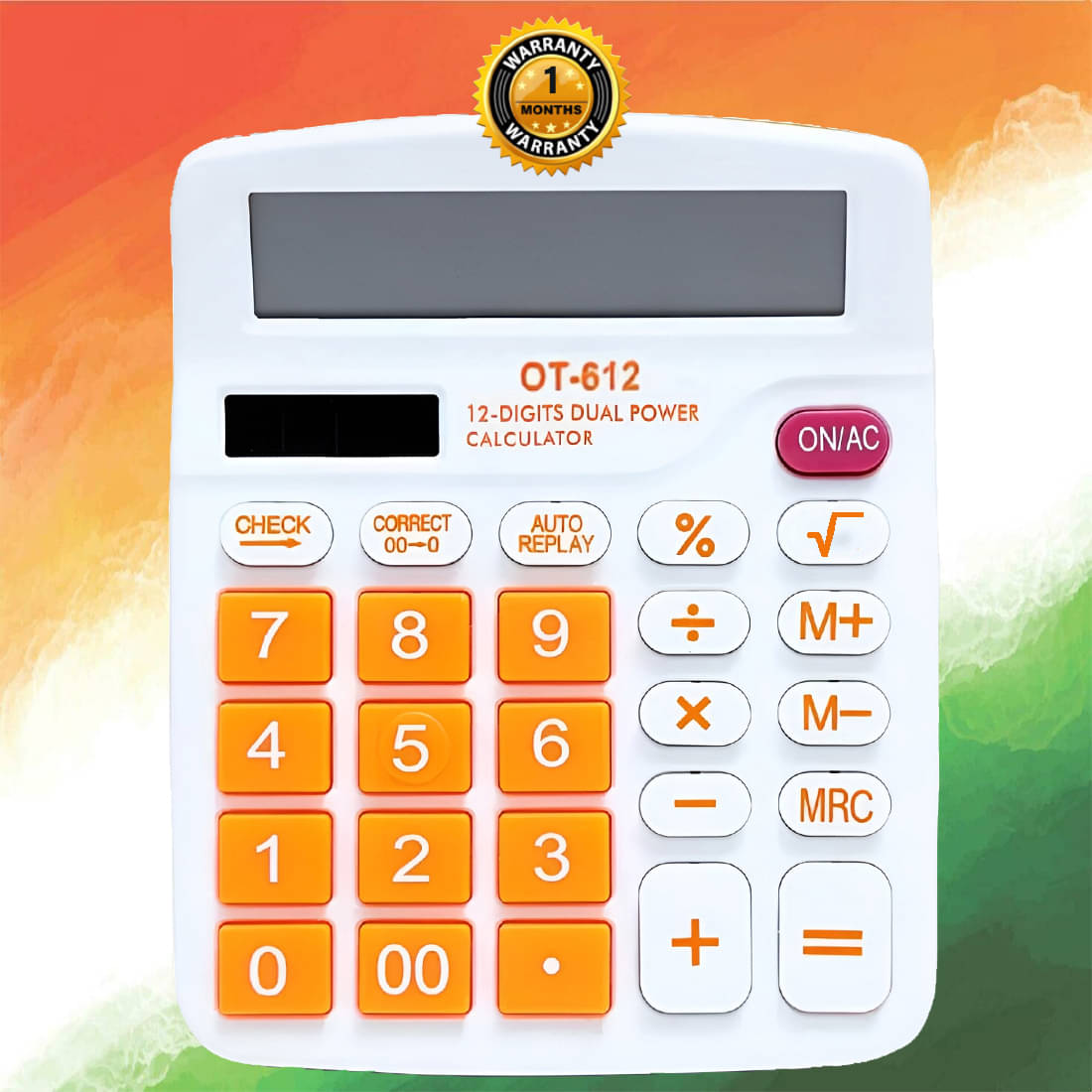 Orbit Ot-612 Check & Correct 12 Digits Dual Power Basic Calculator 12 Digits Basic Calculator Orbit Ot-612 Check & Correct 12 Digits Dual Power Basic Calculator 12 Digits Basic Calculator