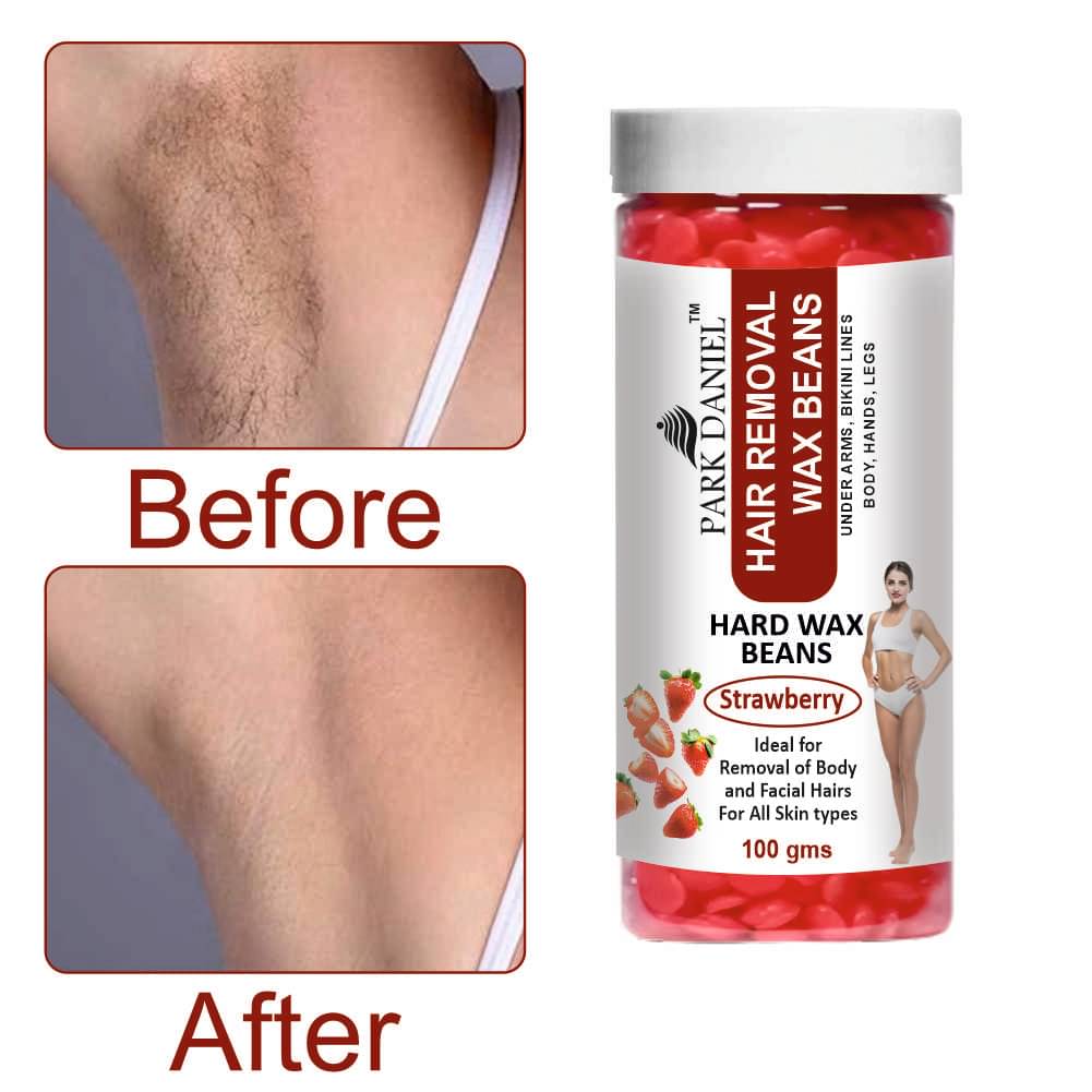 Park Daniel Hard Wax Beans Strawberry Flavour  Waxing Kit 100 g     			Park Daniel Hard Wax Beans Strawberry Flavour  Waxing Kit 100 g