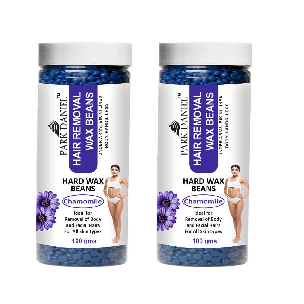 Park Daniel Hard Wax Beans Chamomile Flavour  Waxing Kit 100 g Pack of 2     			Park Daniel Hard Wax Beans Chamomile Flavour  Waxing Kit 100 g Pack of 2