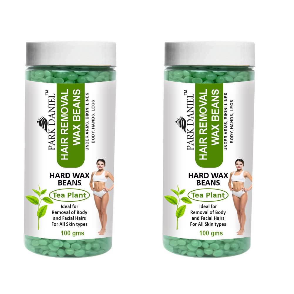 Park Daniel Tea Plant Flavour Hard Wax Beans Waxing Kit 100 g Pack of 2 Park Daniel Tea Plant Flavour Hard Wax Beans Waxing Kit 100 g Pack of 2