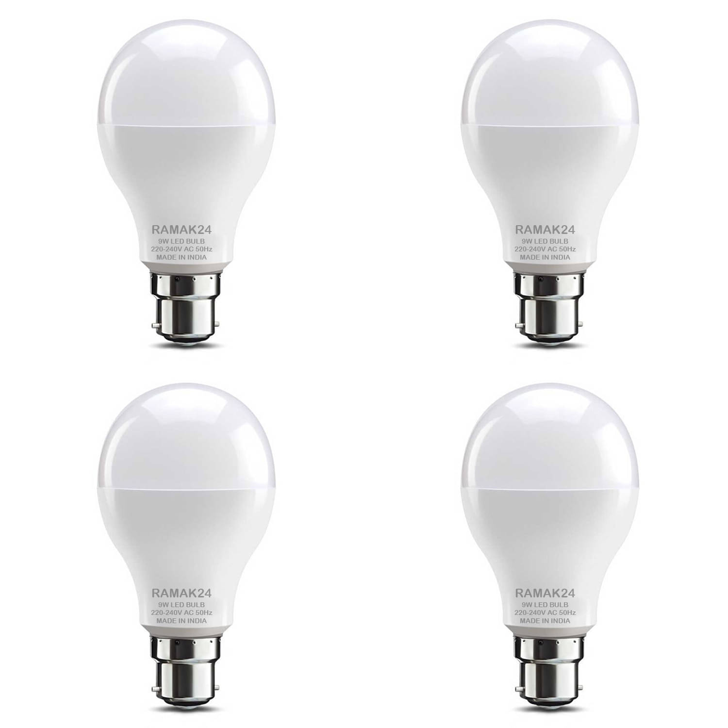     			RaMak24 9W Natural White LED Bulb ( Pack of 4 )