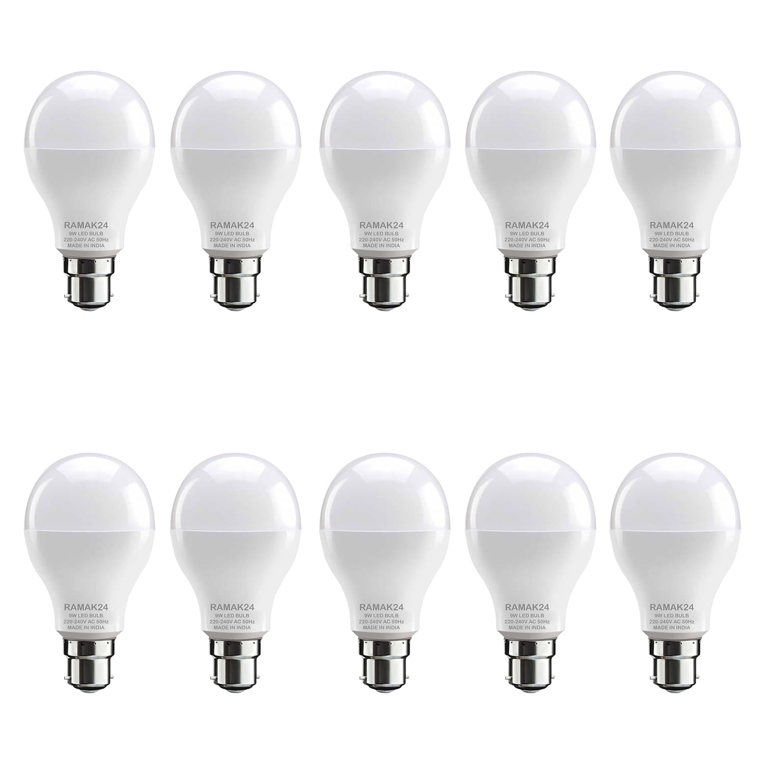     			RaMak24 9W Natural White LED Bulb ( pack of 10 )