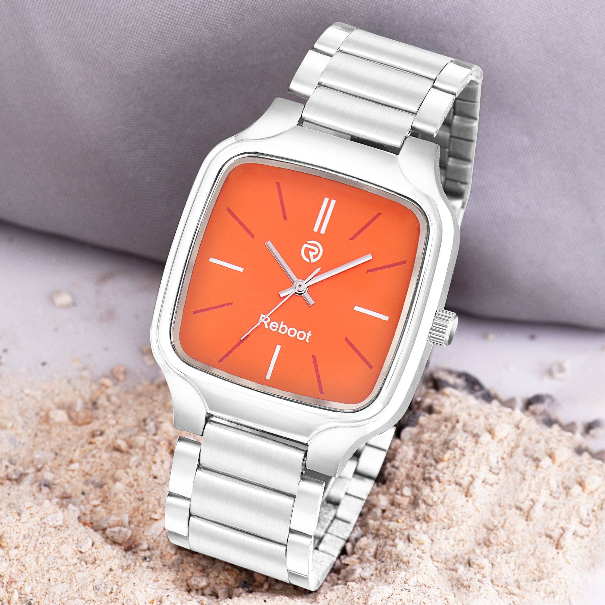     			Reboot Silver Metal Analog Men's Watch