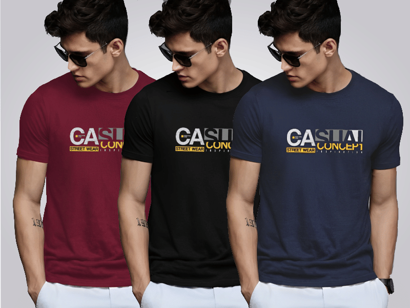 Reya Men Cotton Blend Regular Fit Printed T-Shirt ( Multicolor4 )     			Reya Men Cotton Blend Regular Fit Printed T-Shirt ( Multicolor4 )