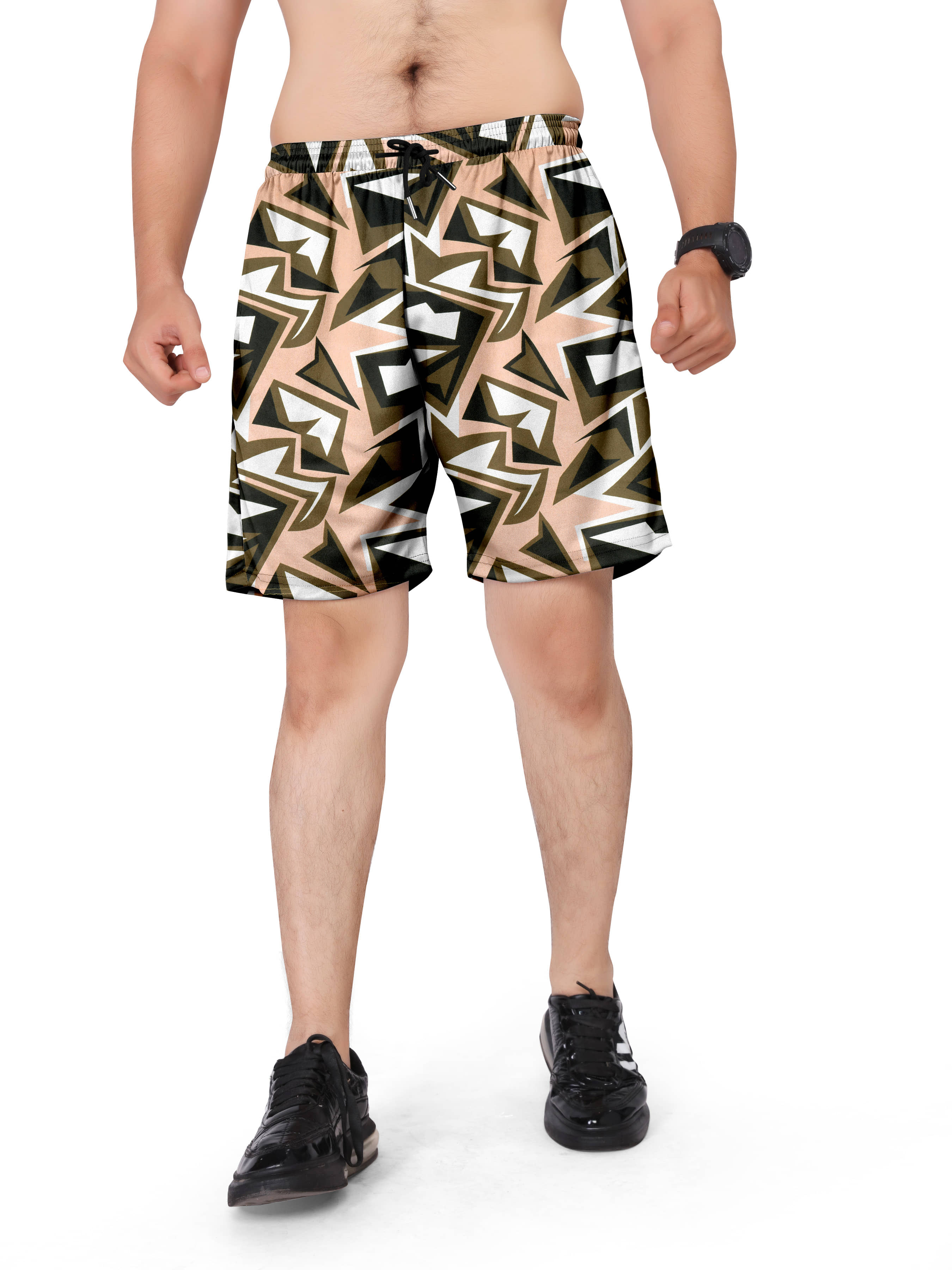 Riglozi Brown Cotton Blend Men's Shorts ( Pack of 1 ) - Shorts | Buy online on ZillyBuy