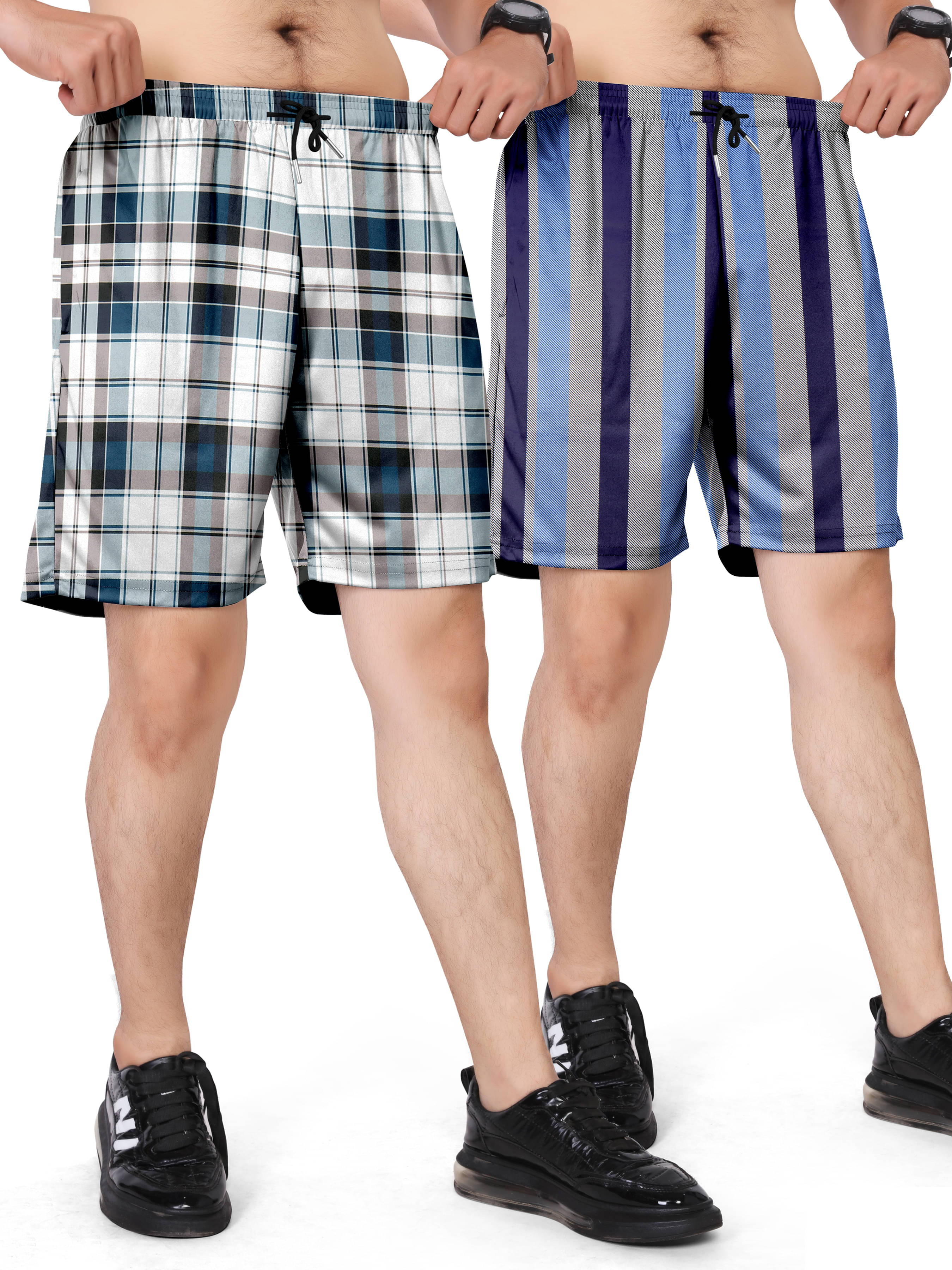 Riglozi Multicolor 1 Cotton Blend Men's Shorts ( Pack of 2 ) Riglozi Multicolor 1 Cotton Blend Men's Shorts ( Pack of 2 )