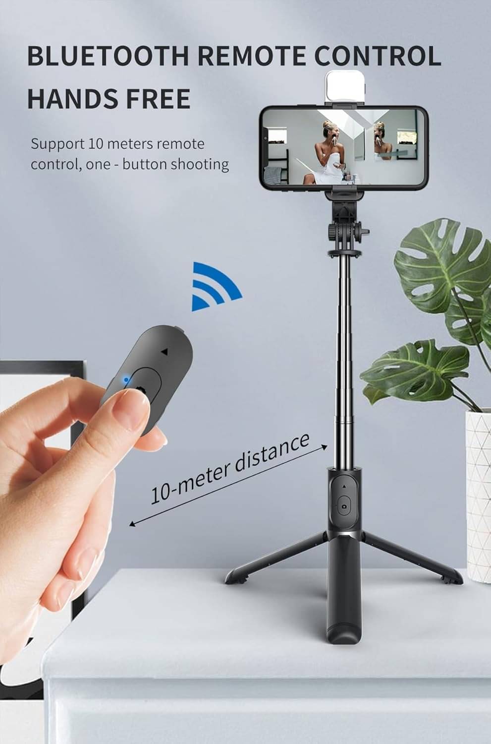     			Shop To Shop Bluetooth Selfie Flash Light ( Black )