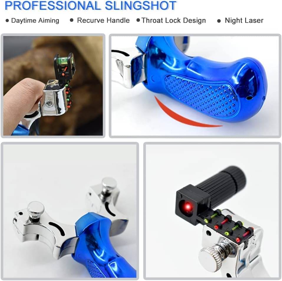     			Sling Shot Catapult for Adults Beginner Youth for Outdoor Games, Laser Slingshot, Slingshot Catapult, Slingshot Laser Light, Slingshot toy, Steel Slingshot, Indian Slingshot, Slingshot with Laser, Slingshot for kids, Power Catapult, Outdoor toys and games