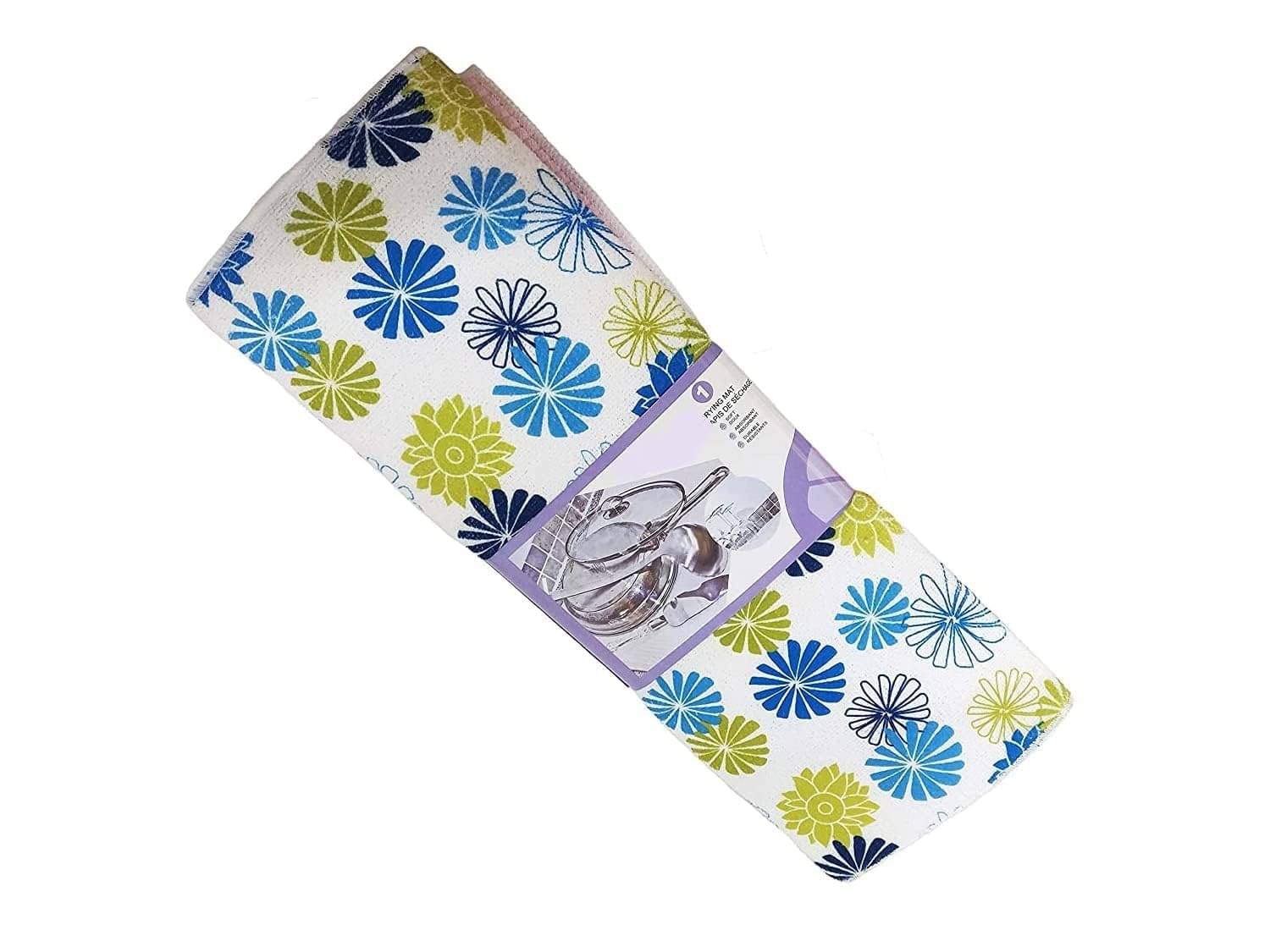 THRIFTKART - Dish Drying and Kitchen Countertop Mat- Microfiber Utensil Drying Mat for Kitchen, Dish Drying Mat and Protector for Kitchen Countertops, Sinks Extra Large 50 x 70 cm (1 Pc) THRIFTKART - Dish Drying and Kitchen Countertop Mat- Microfiber Utensil Drying Mat for Kitchen, Dish Drying Mat and Protector for Kitchen Countertops, Sinks Extra Large 50 x 70 cm (1 Pc)