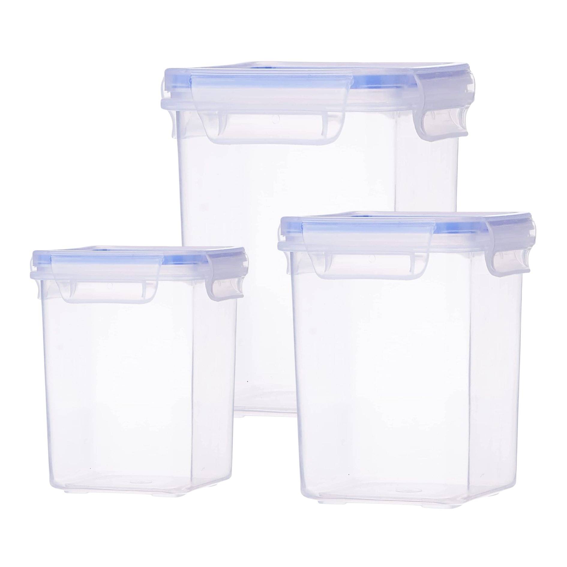 VRISTO Container Box set Plastic Transparent Multi-Purpose Container ( Set of 3 ) VRISTO Container Box set Plastic Transparent Multi-Purpose Container ( Set of 3 )