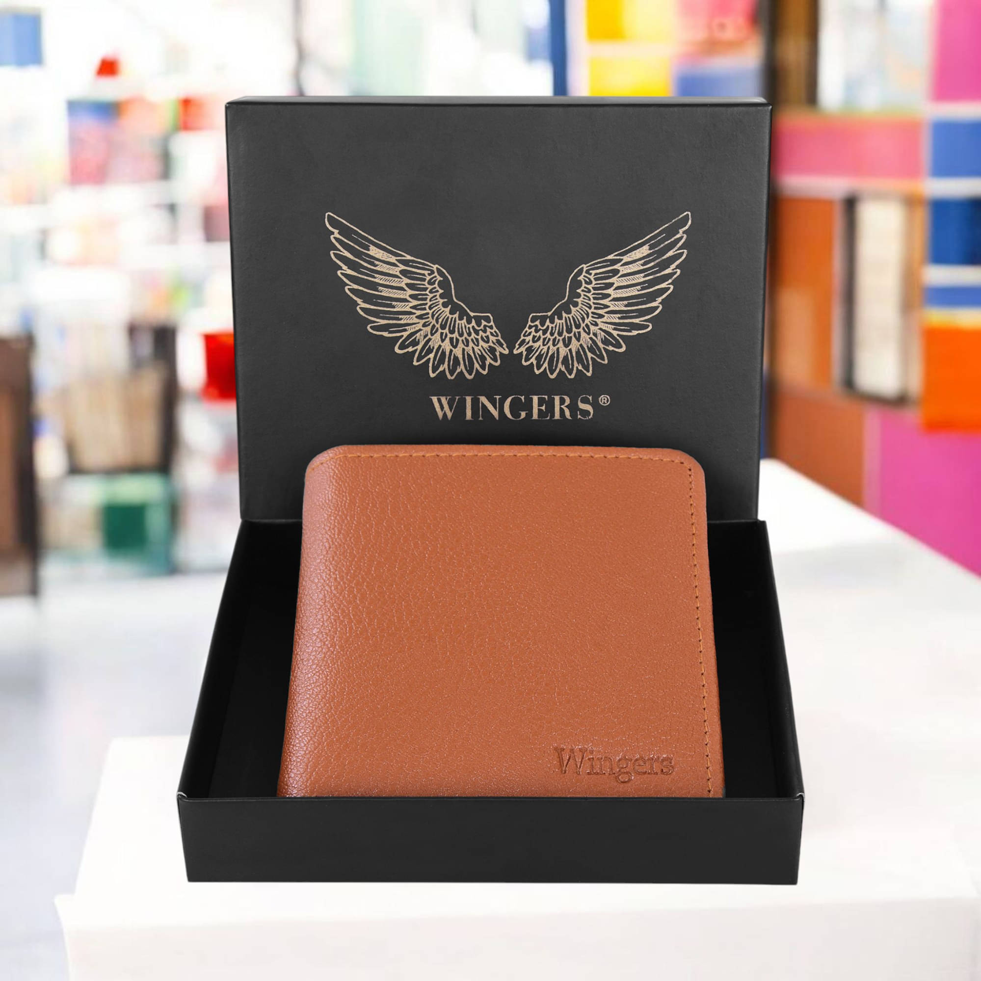 Wingers Faux Leather Solid Men's RFID Wallet With 5 Slots For Card ( Tan , Pack of 1 ) Wingers Faux Leather Solid Men's RFID Wallet With 5 Slots For Card ( Tan , Pack of 1 )