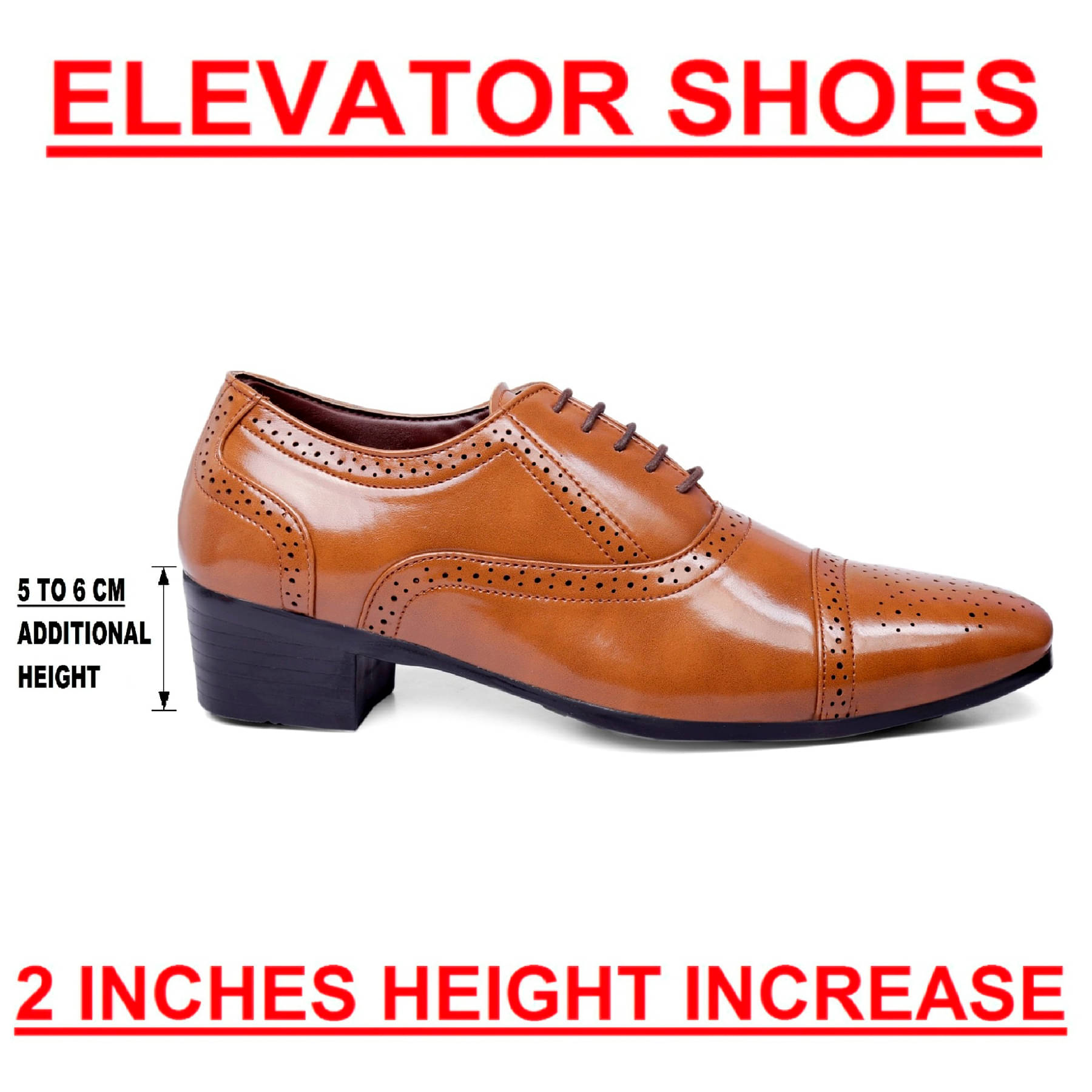 YUVRATO BAXI Tan Men's Brogue Formal Shoes     			YUVRATO BAXI Tan Men's Brogue Formal Shoes