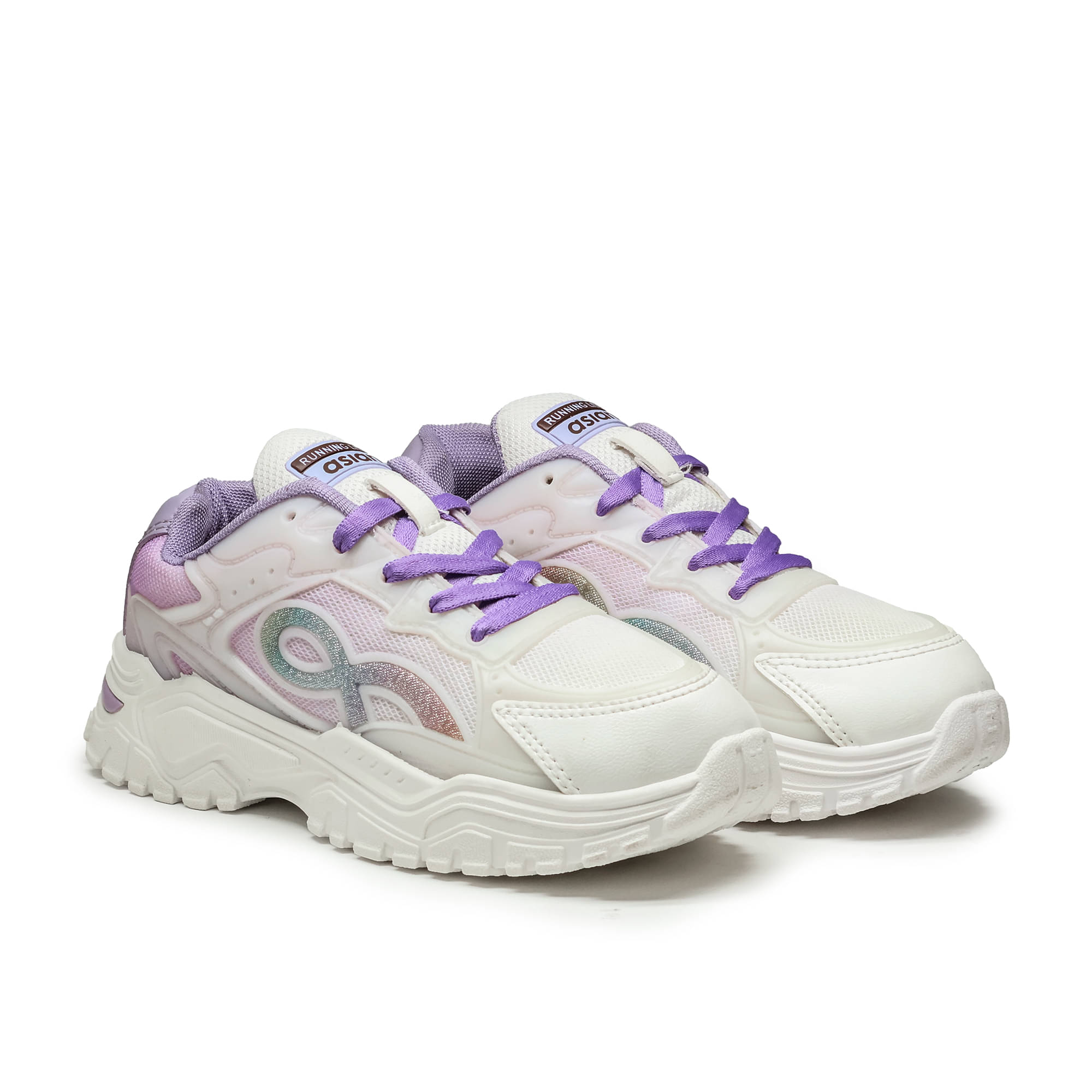     			ASIAN Purple Women's Sneakers