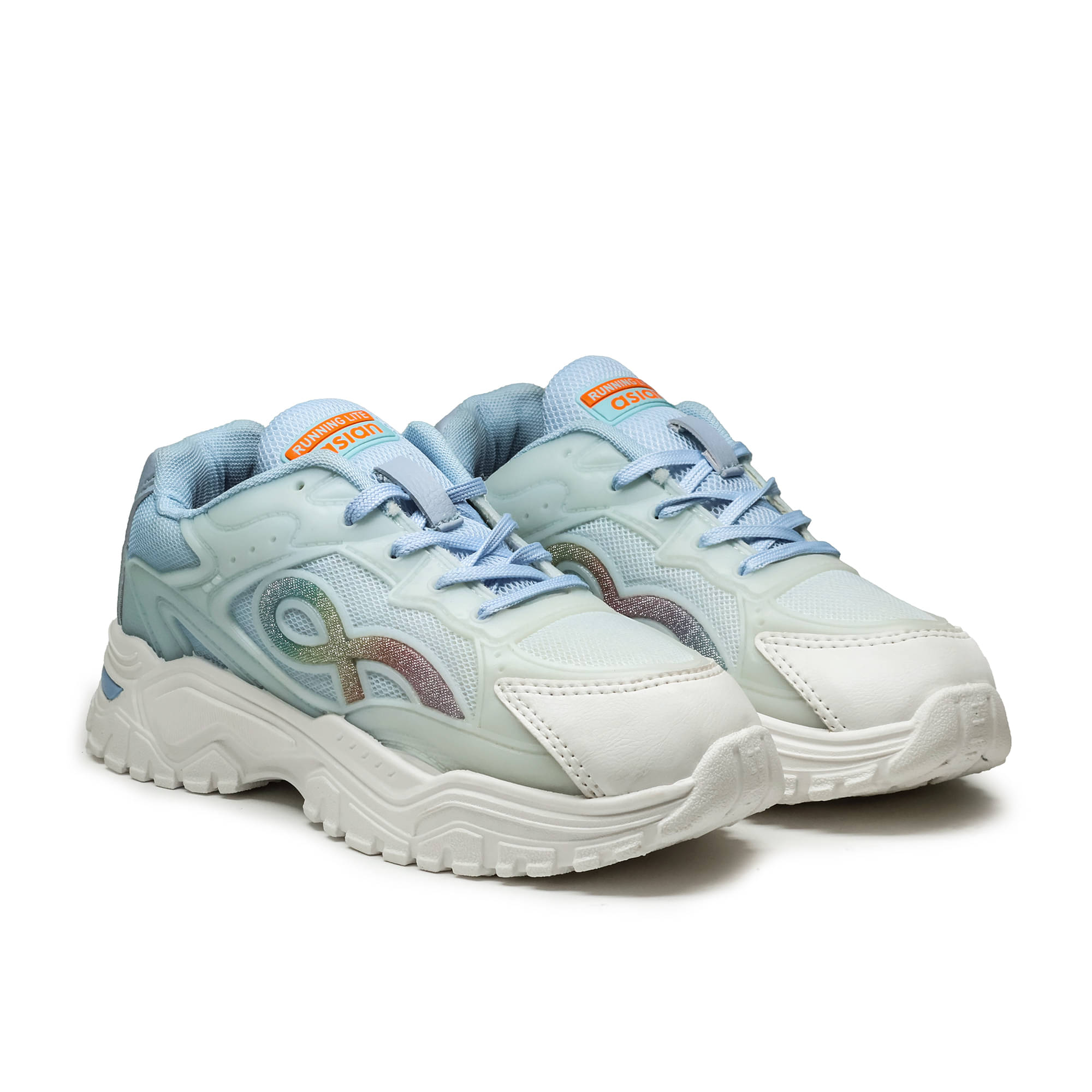     			ASIAN White Women's Sneakers