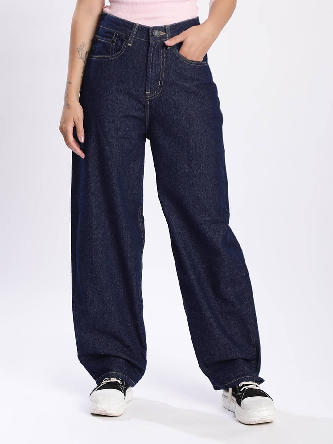     			Bene Kleed - Blue Cotton Relaxed Fit Women's Jeans ( Pack of 1 )