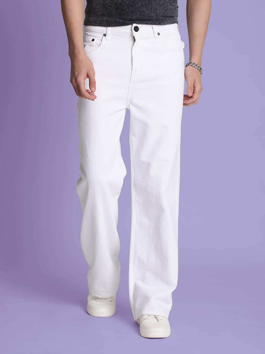     			Bene Kleed Clean Look Men's Jeans - White ( Pack of 1 )