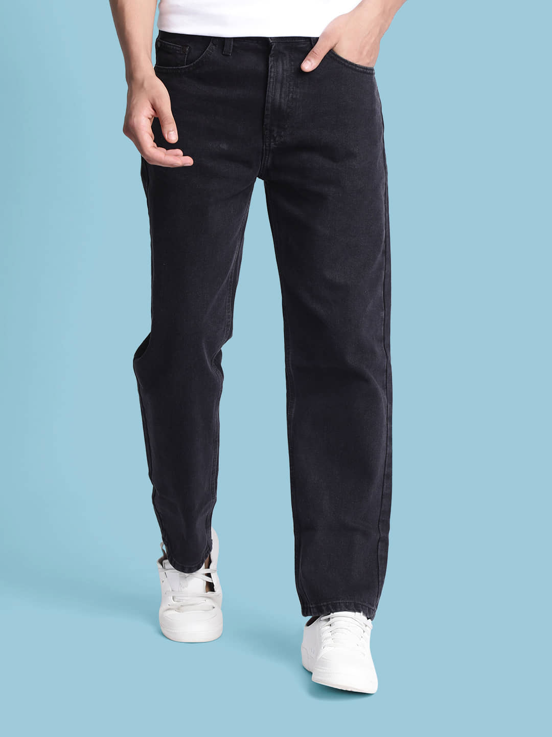 Bene Kleed Relaxed Clean Look Men's Jeans - Black ( Pack of 1 ) - Jeans | Buy online on ZillyBuy