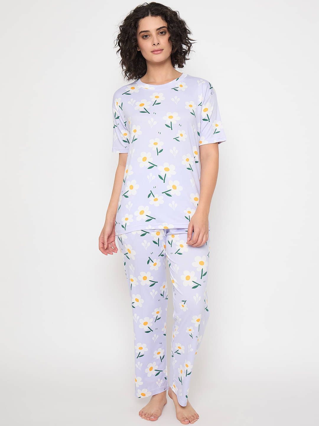     			Camey Lavender Viscose Women's Nightwear Nightsuit Sets ( Pack of 1 )