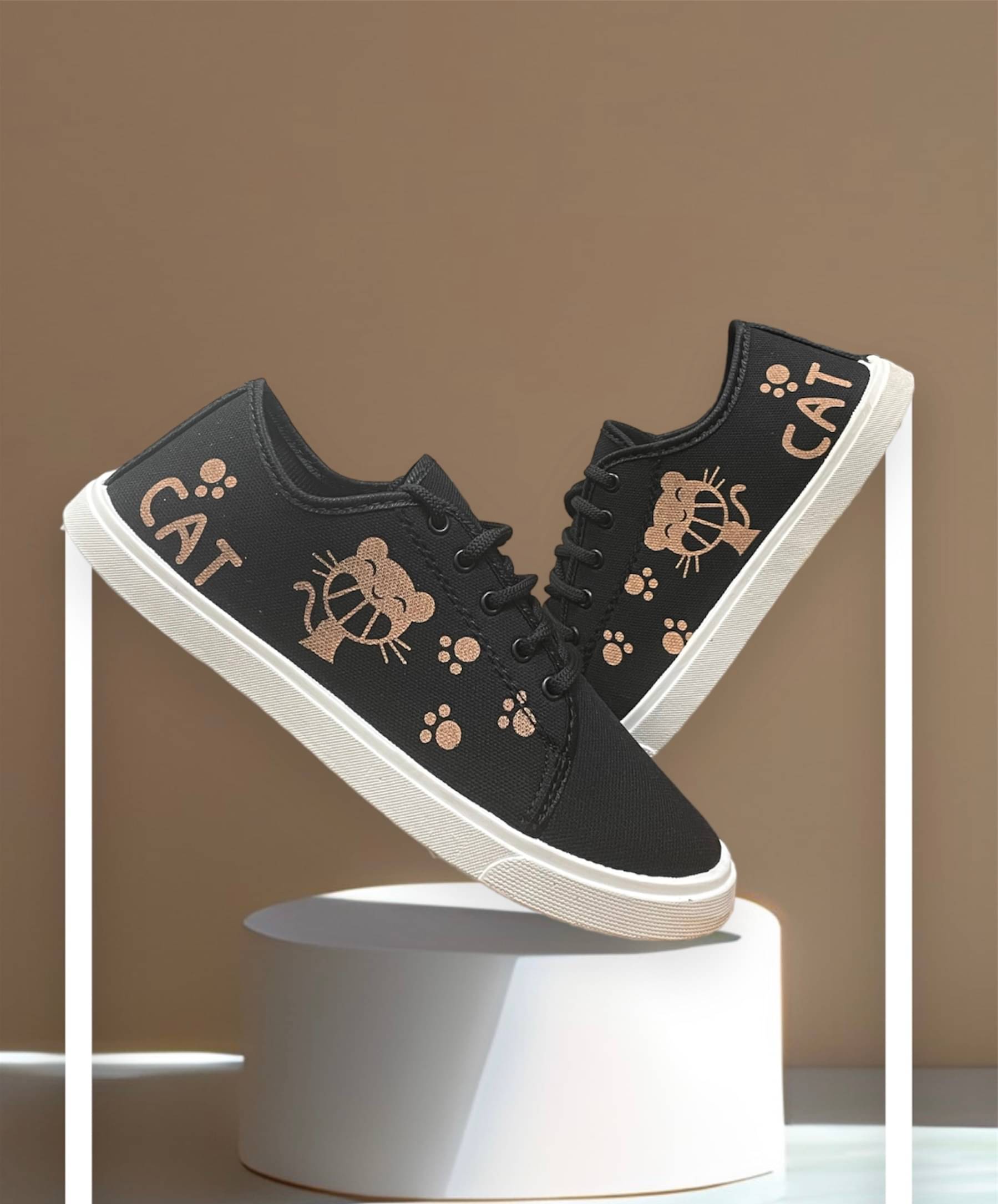     			Cogs Black Women's Sneakers