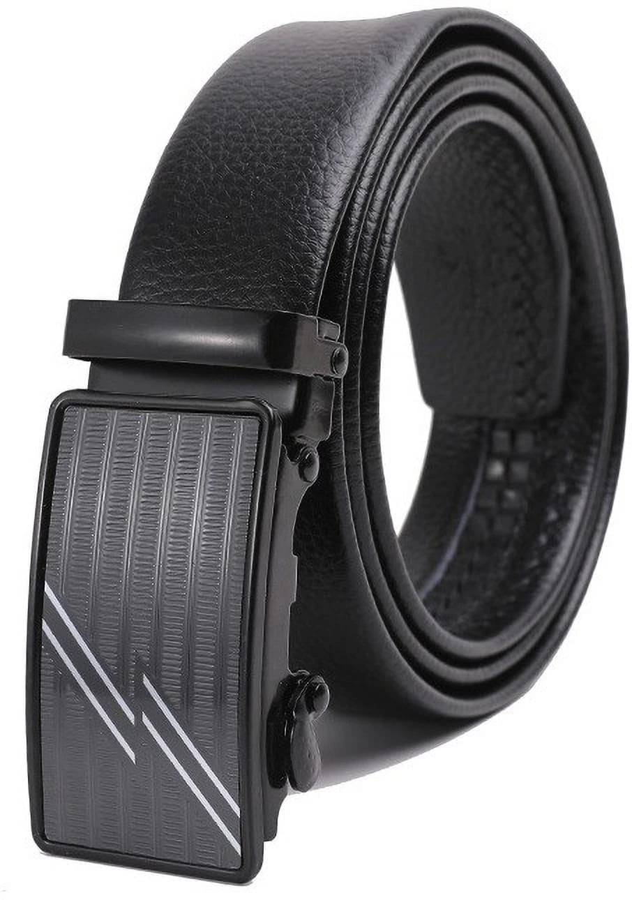 Front Look - Black Synthetic Men's Formal Belt ( Pack of 1 ) Front Look - Black Synthetic Men's Formal Belt ( Pack of 1 )