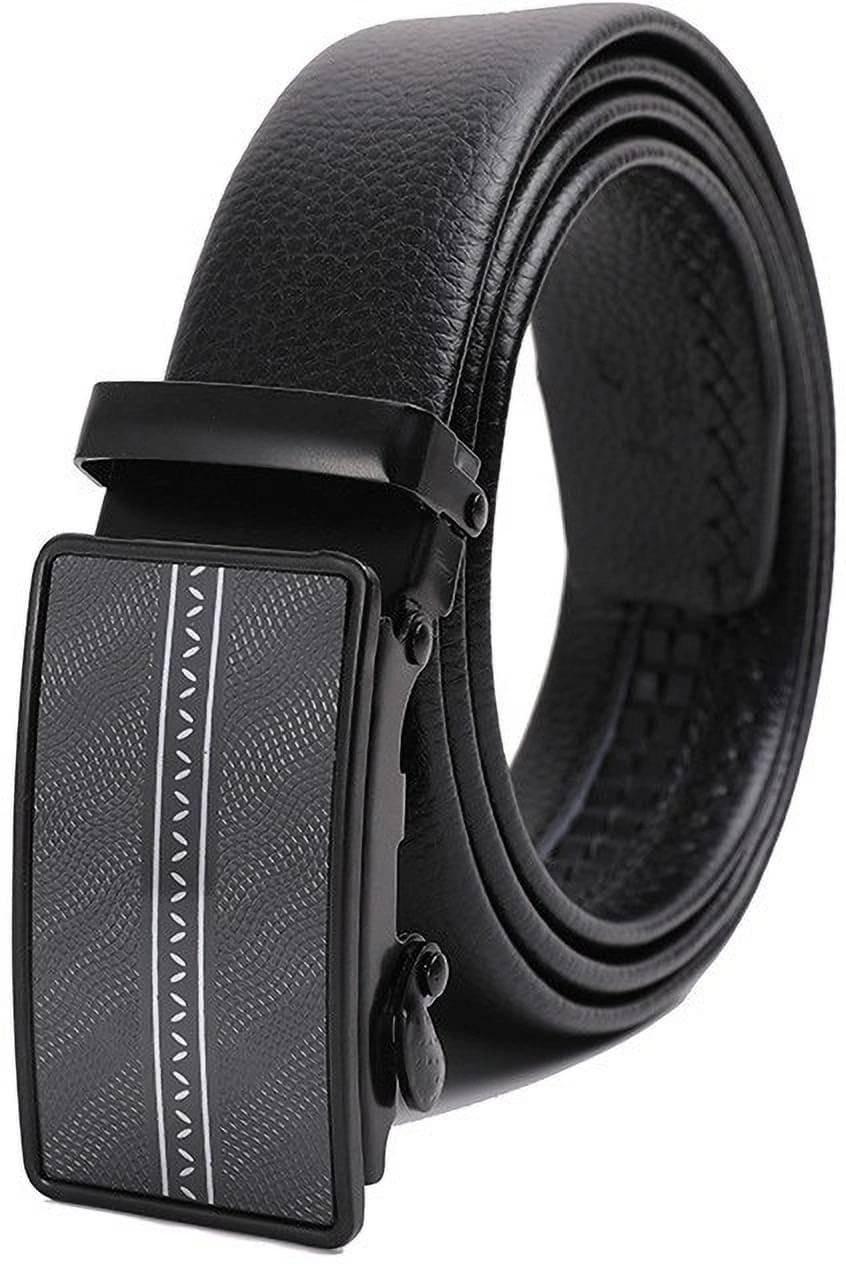 Front Look - Black Synthetic Men's Formal Belt ( Pack of 1 ) Front Look - Black Synthetic Men's Formal Belt ( Pack of 1 )