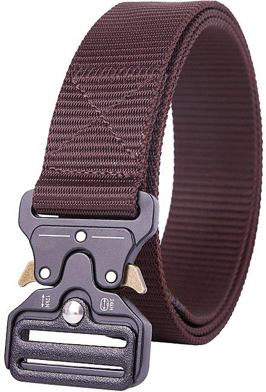     			Front Look - Brown Nylon Men's Casual Belt ( Pack of 1 )