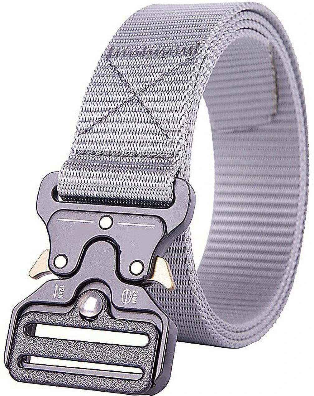 Front Look - Gray Nylon Men's Casual Belt ( Pack of 1 ) Front Look - Gray Nylon Men's Casual Belt ( Pack of 1 )