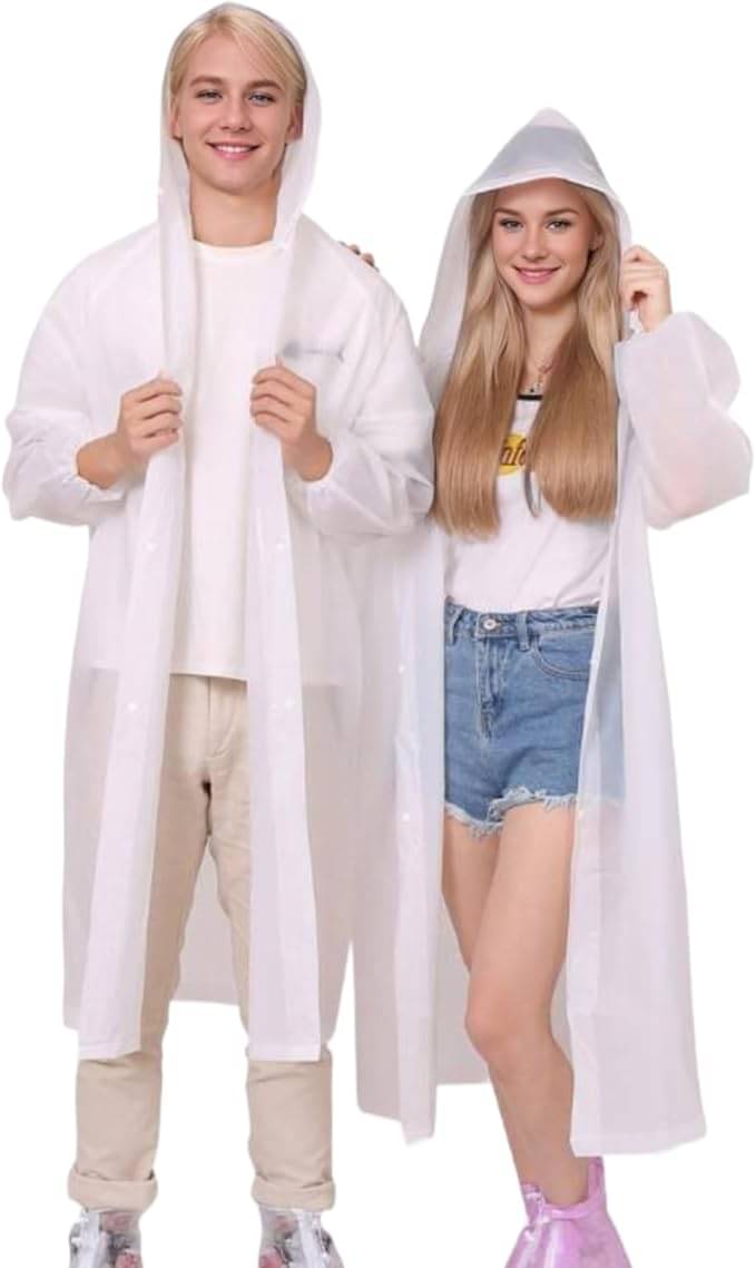     			Infispace Pack of 1 Unisex Raincoat With Hood | Waterproof Rain Poncho |  Material | Reusable | Lightweight | Universal Size | Raincoat for Men and Women raincoat  raincoat lightwaight raincoat plastick raincoat hiking raincoat barsati rainsuit for r