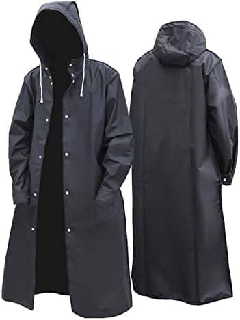     			Infispace Pack of 1 Unisex Raincoat With Hood | Waterproof Rain Poncho |  Material | Reusable | Lightweight | Universal Size | Raincoat for Men and Women raincoat  raincoat lightwaight raincoat plastick raincoat hiking raincoat barsati rainsuit for r