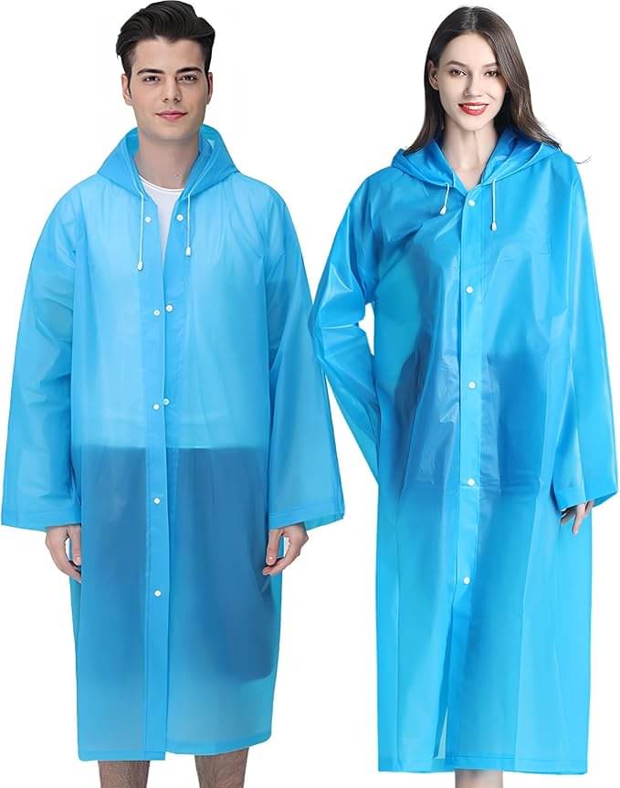     			Infispace Pack of 1 Unisex Raincoat With Hood | Waterproof Rain Poncho |  Material | Reusable | Lightweight | Universal Size | Raincoat for Men and Women raincoat  raincoat lightwaight raincoat plastick raincoat hiking raincoat barsati rainsuit for r