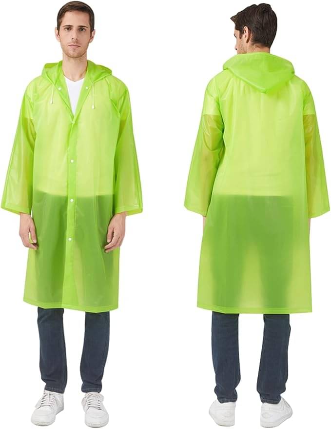     			Infispace Pack of 1 Unisex Raincoat With Hood | Waterproof Rain Poncho |  Material | Reusable | Lightweight | Universal Size | Raincoat for Men and Women raincoat  raincoat lightwaight raincoat plastick raincoat hiking raincoat barsati rainsuit for r