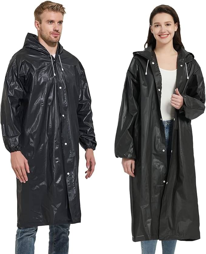     			Infispace Pack of 1 Unisex Raincoat With Hood | Waterproof Rain Poncho |  Material | Reusable | Lightweight | Universal Size | Raincoat for Men and Women raincoat  raincoat lightwaight raincoat plastick raincoat hiking raincoat barsati rainsuit for r