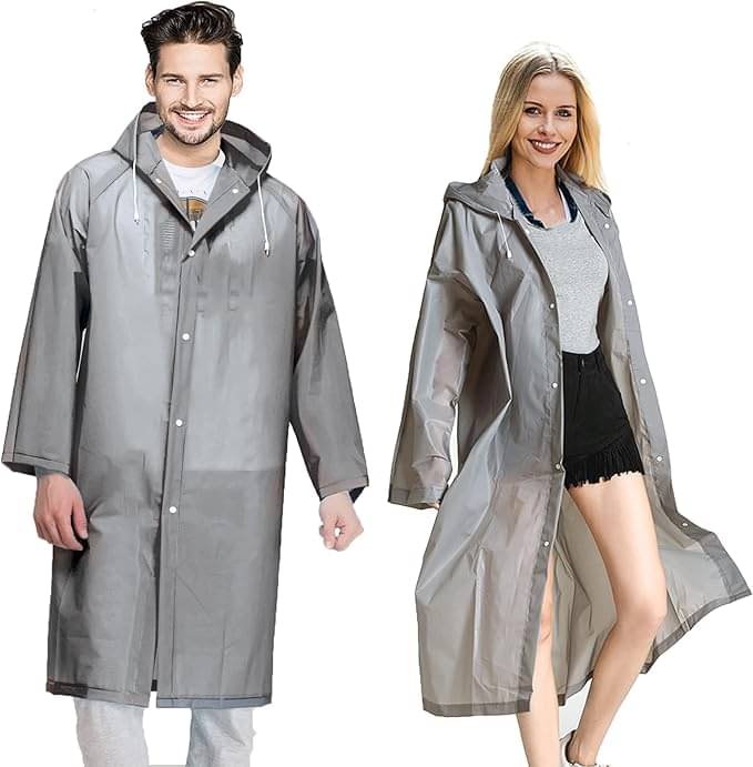     			Infispace Pack of 1 Unisex Raincoat With Hood | Waterproof Rain Poncho |  Material | Reusable | Lightweight | Universal Size | Raincoat for Men and Women raincoat  raincoat lightwaight raincoat plastick raincoat hiking raincoat barsati rainsuit for r