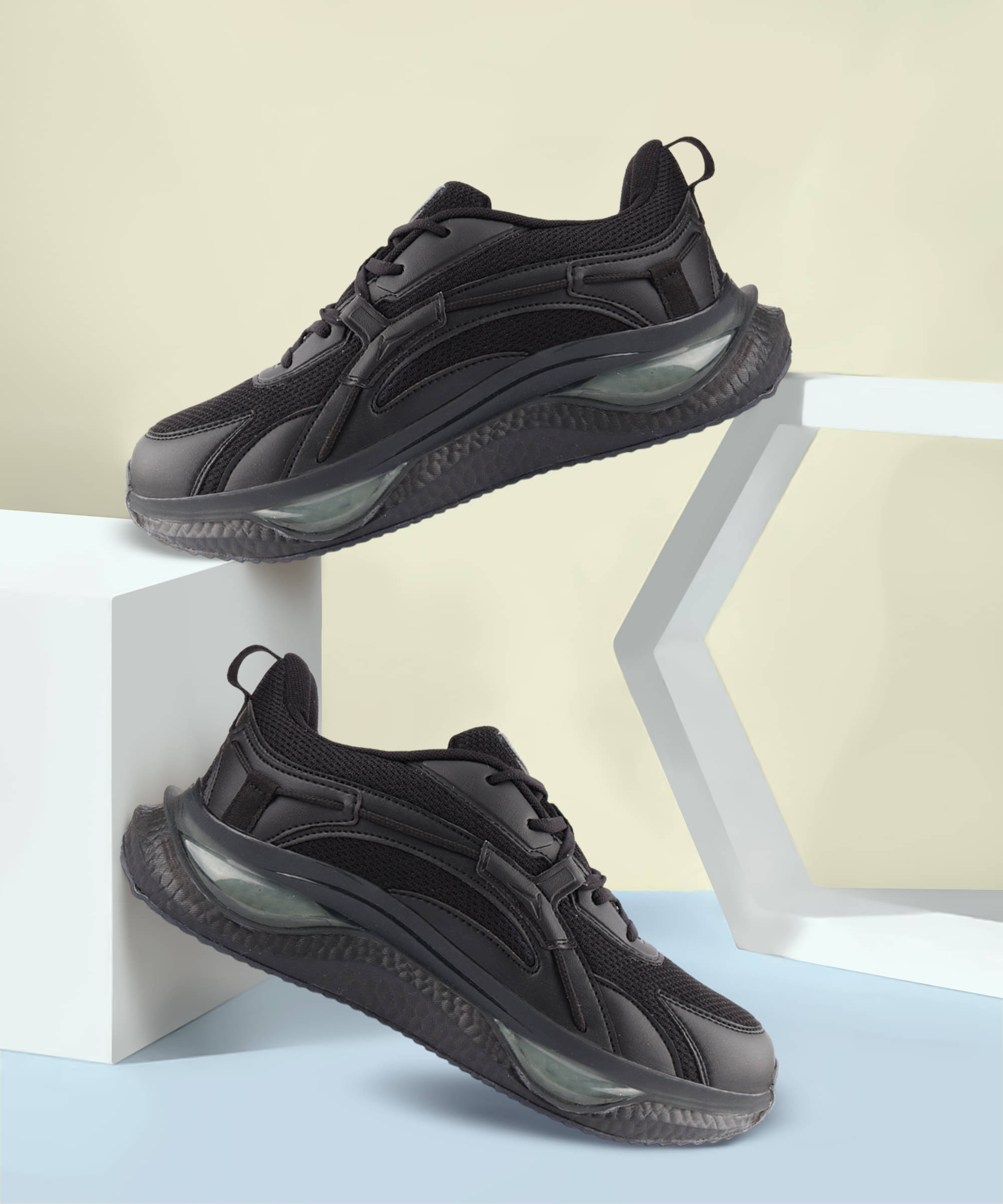     			JQR FUNK PLUS-2 Black Men's Outdoor Shoes