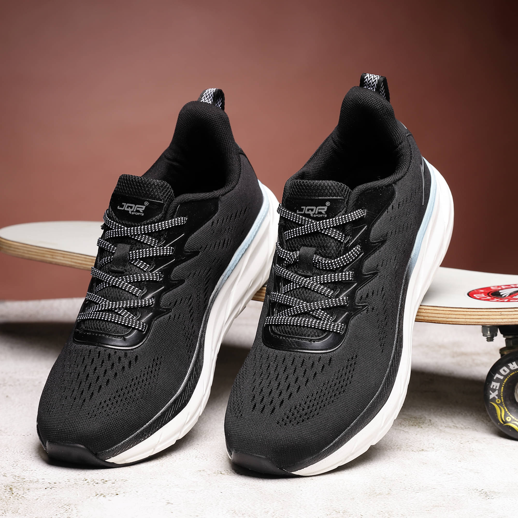 JQR ZAPATOS-24 Black Men's Sports Running Shoes JQR ZAPATOS-24 Black Men's Sports Running Shoes