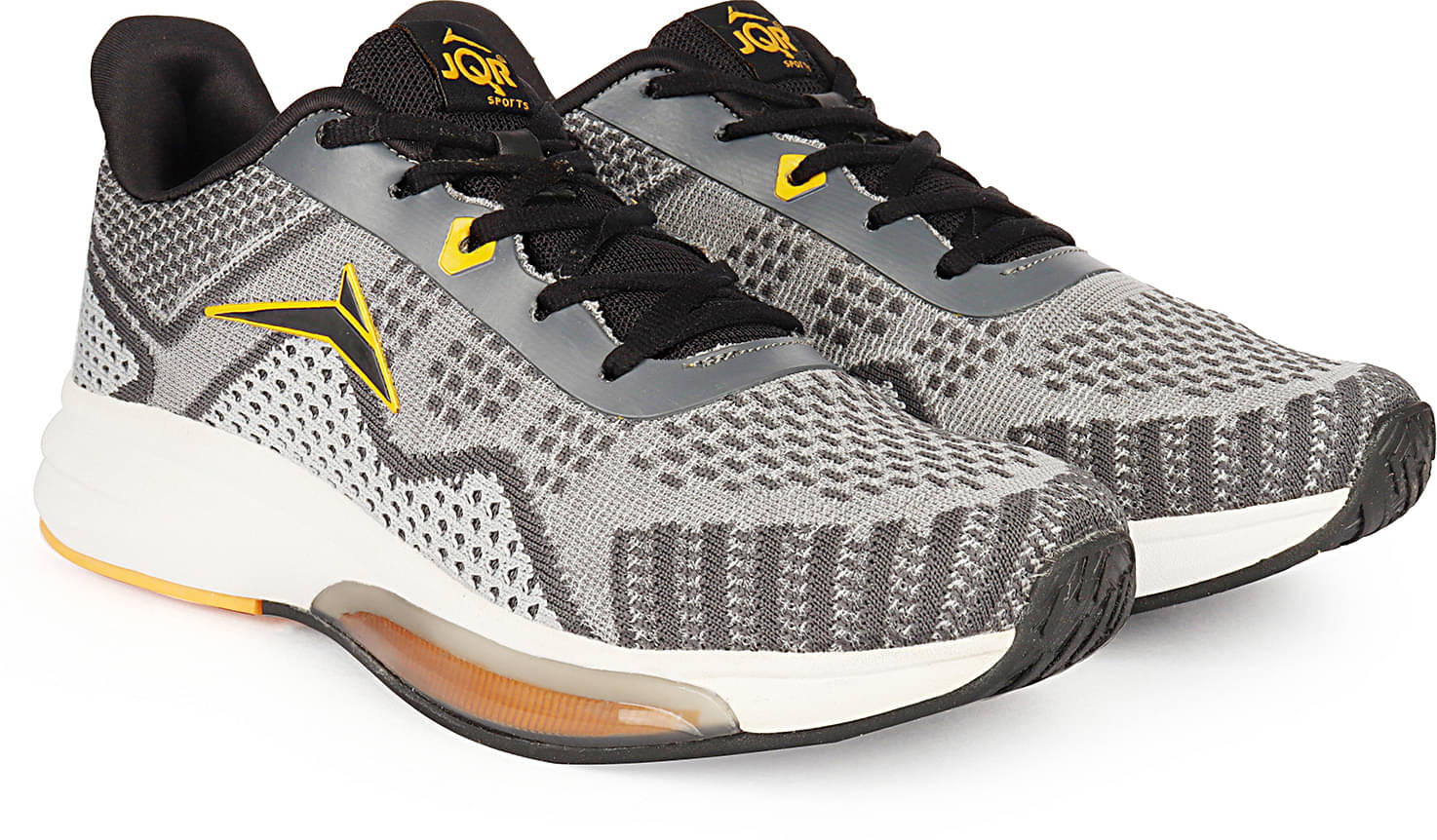     			JQR ZIGZAG Dark Grey Men's Sports Running Shoes