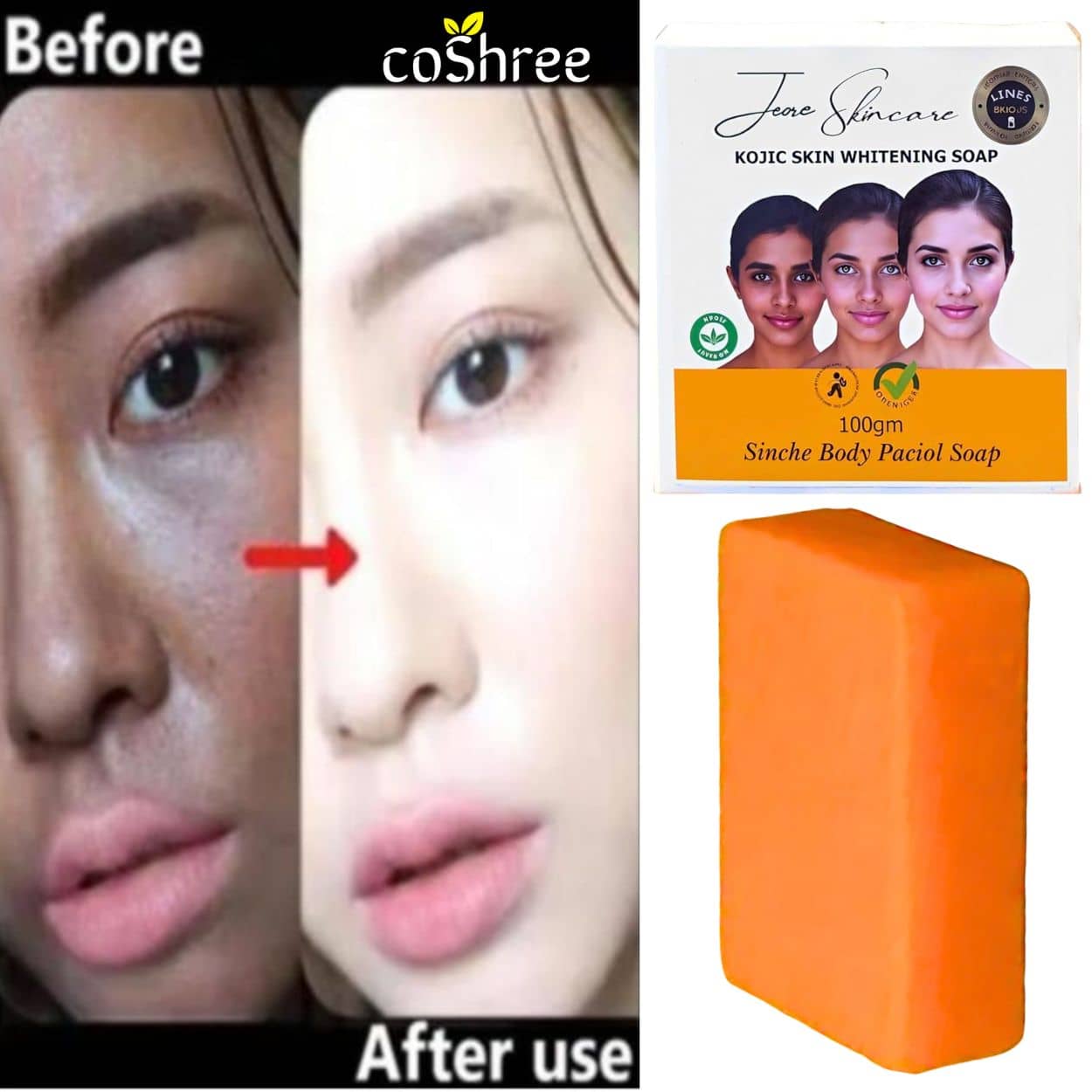 LUCACCI Skin Whitening Soap for All Skin Type ( Pack of 1 )