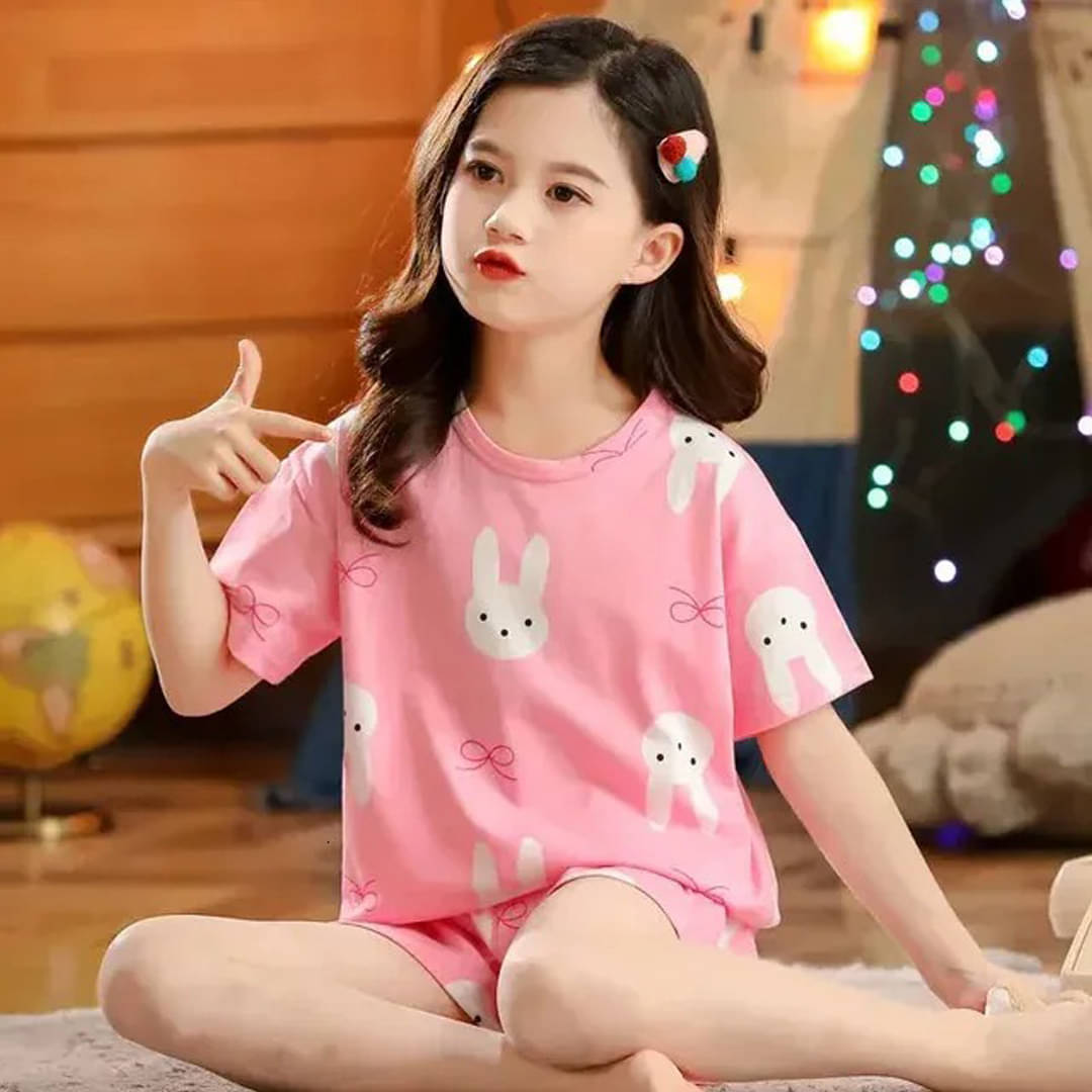     			MR TREND Pack of 1 Baby Girls Cotton Blend Nightdress