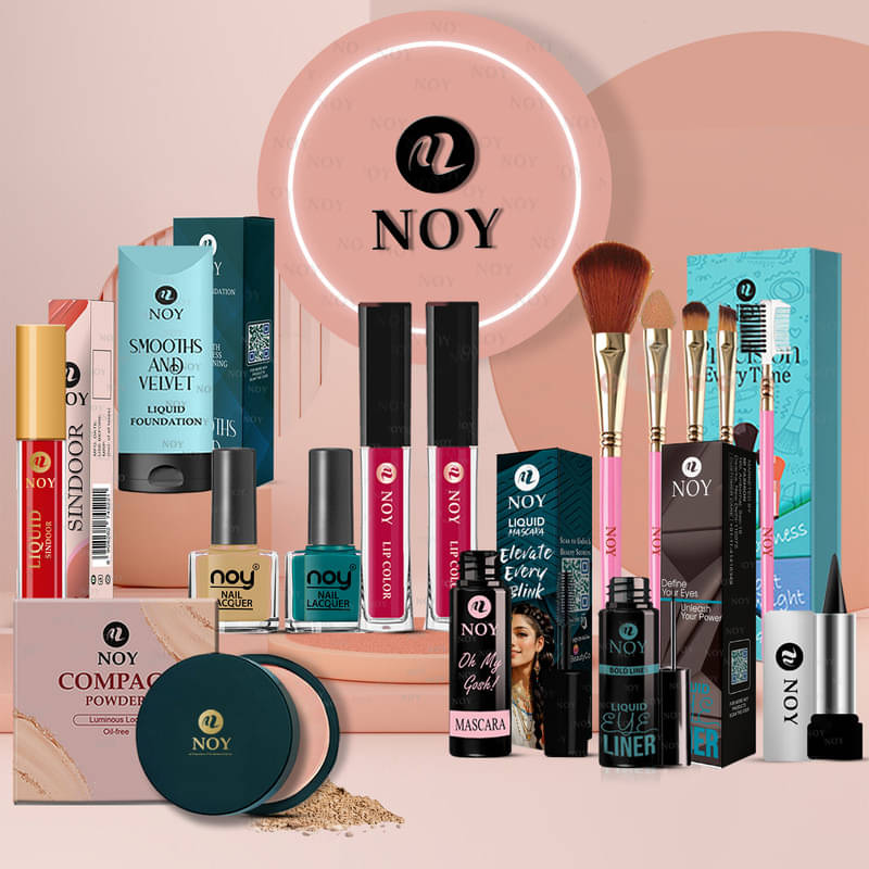NOY Makeup Kit ( Compact,Mascara,Lipstick,Foundation,Nail Polish,Makeup Brush,Sindoor,Kajal,Eyeliner ) NOY Makeup Kit ( Compact,Mascara,Lipstick,Foundation,Nail Polish,Makeup Brush,Sindoor,Kajal,Eyeliner )