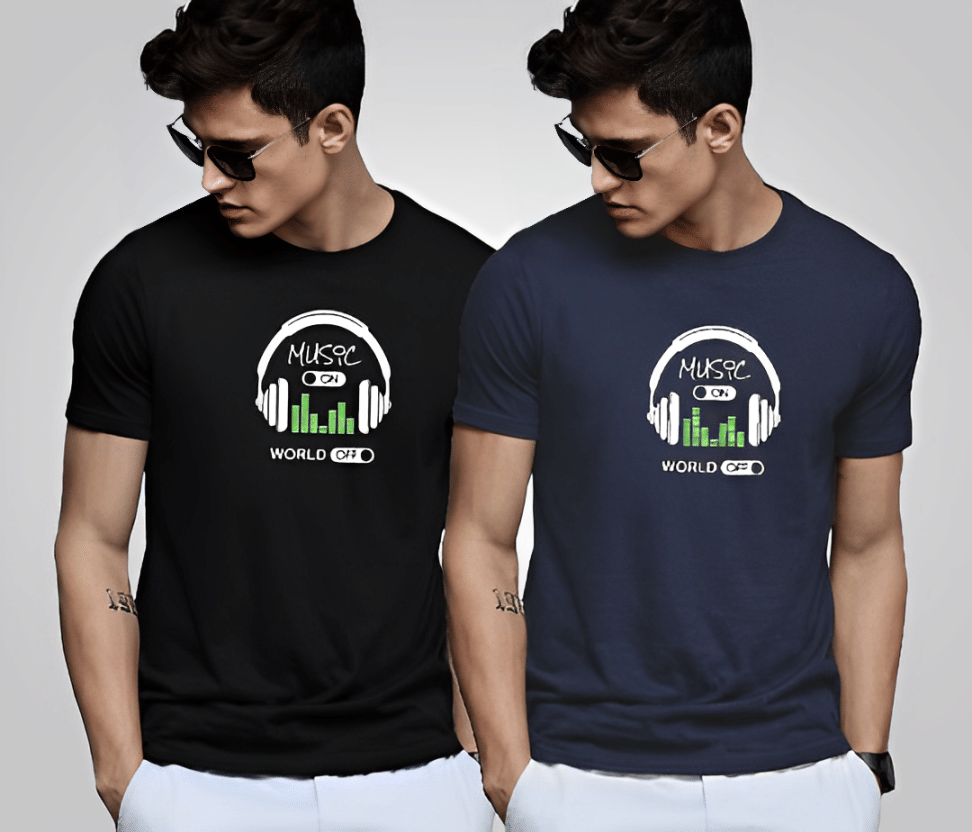 Reya Men Cotton Blend Regular Fit Printed T-Shirt ( Multicolor3 )     			Reya Men Cotton Blend Regular Fit Printed T-Shirt ( Multicolor3 )