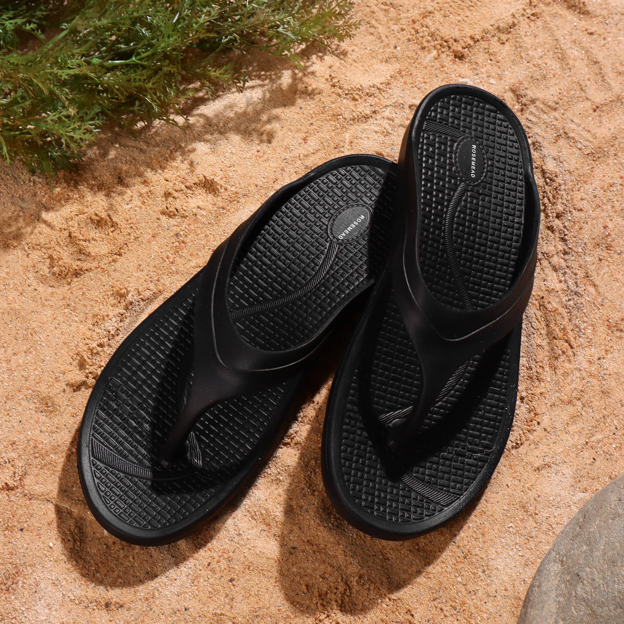     			Rosemead Black Women's Flip Flop