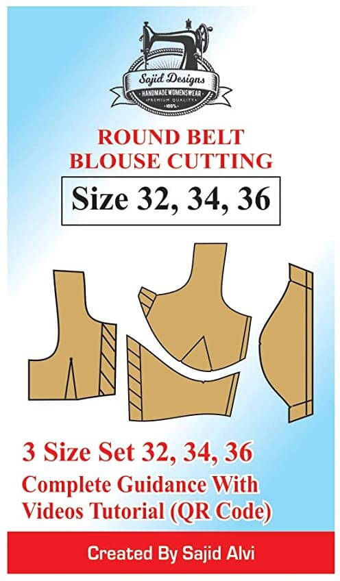     			Tailors Round Belt Blouse Cutting 32,34,36 Set Of 3 Sizes By Sajid Alvi