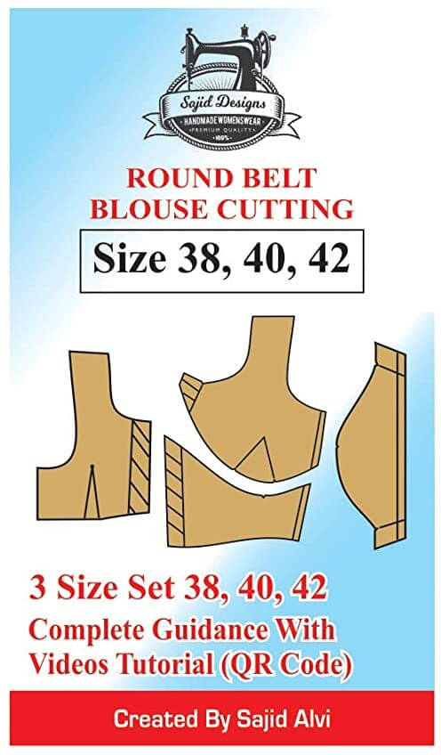     			Tailors Round Belt Blouse Cutting 38,40,42 Set Of 03 Sizes By Sajid Alvi