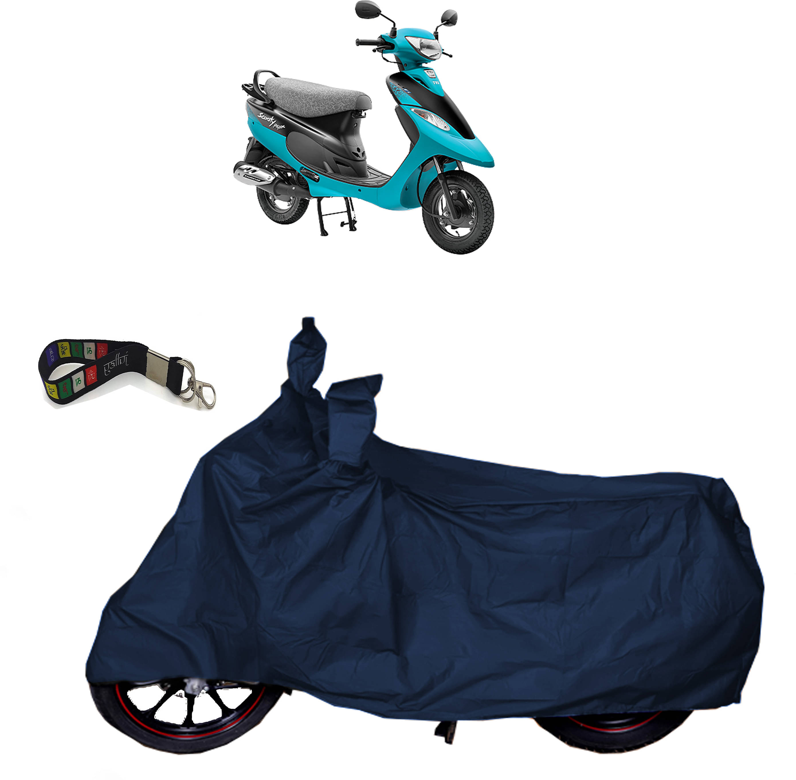 UKIGAL Bike Body Cover for TVS ( Pack of 1 ) , Blue     			UKIGAL Bike Body Cover for TVS ( Pack of 1 ) , Blue