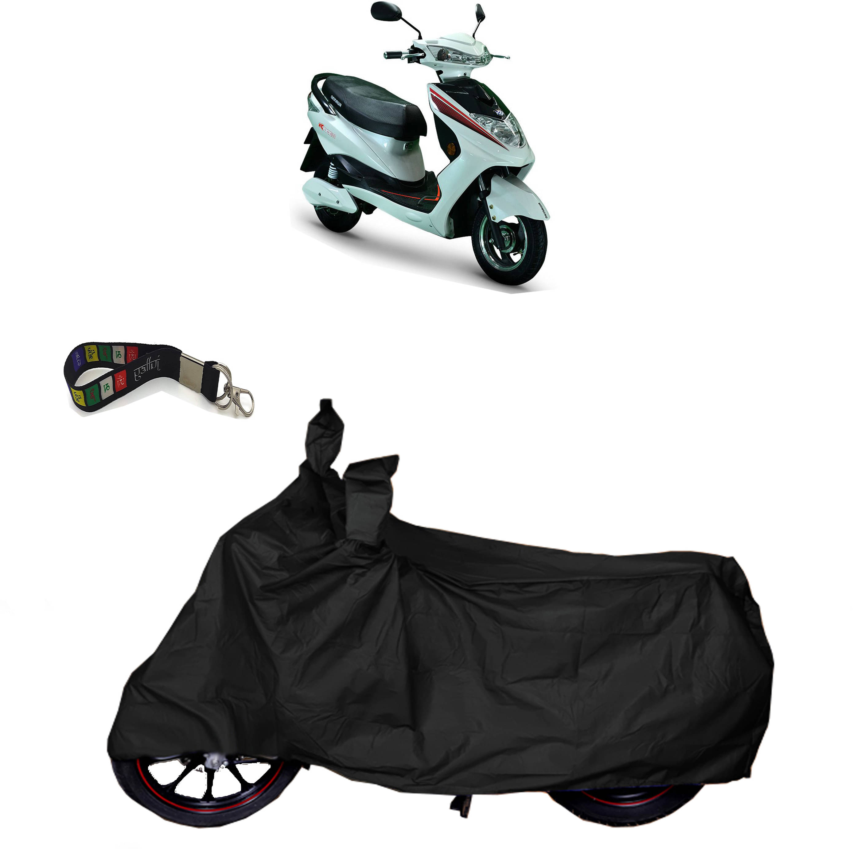     			UKIGAL Bike Body Cover for Okinawa ( Pack of 1 ) , Black