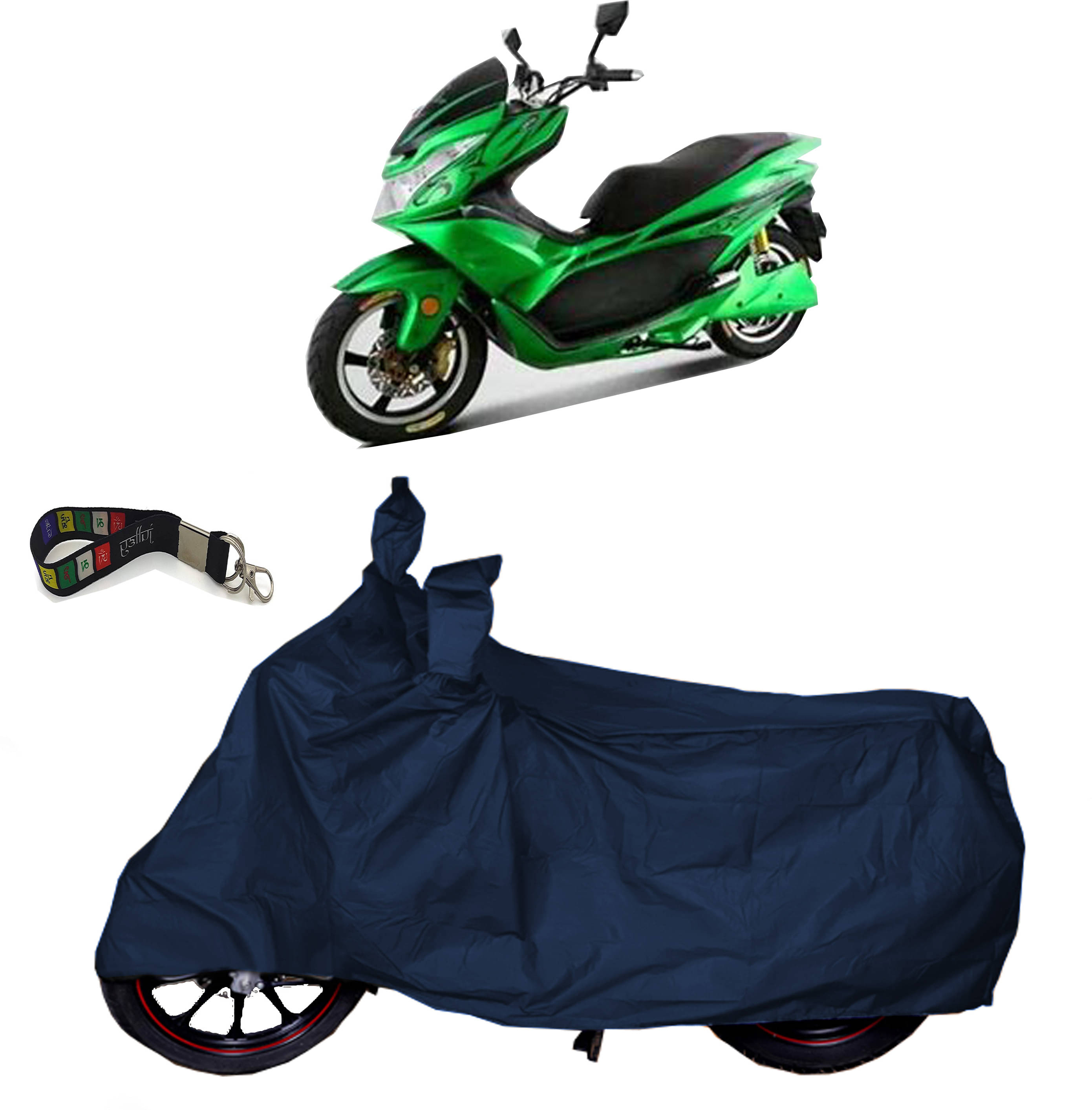     			UKIGAL Bike Body Cover for Okinawa ( Pack of 1 ) , Blue