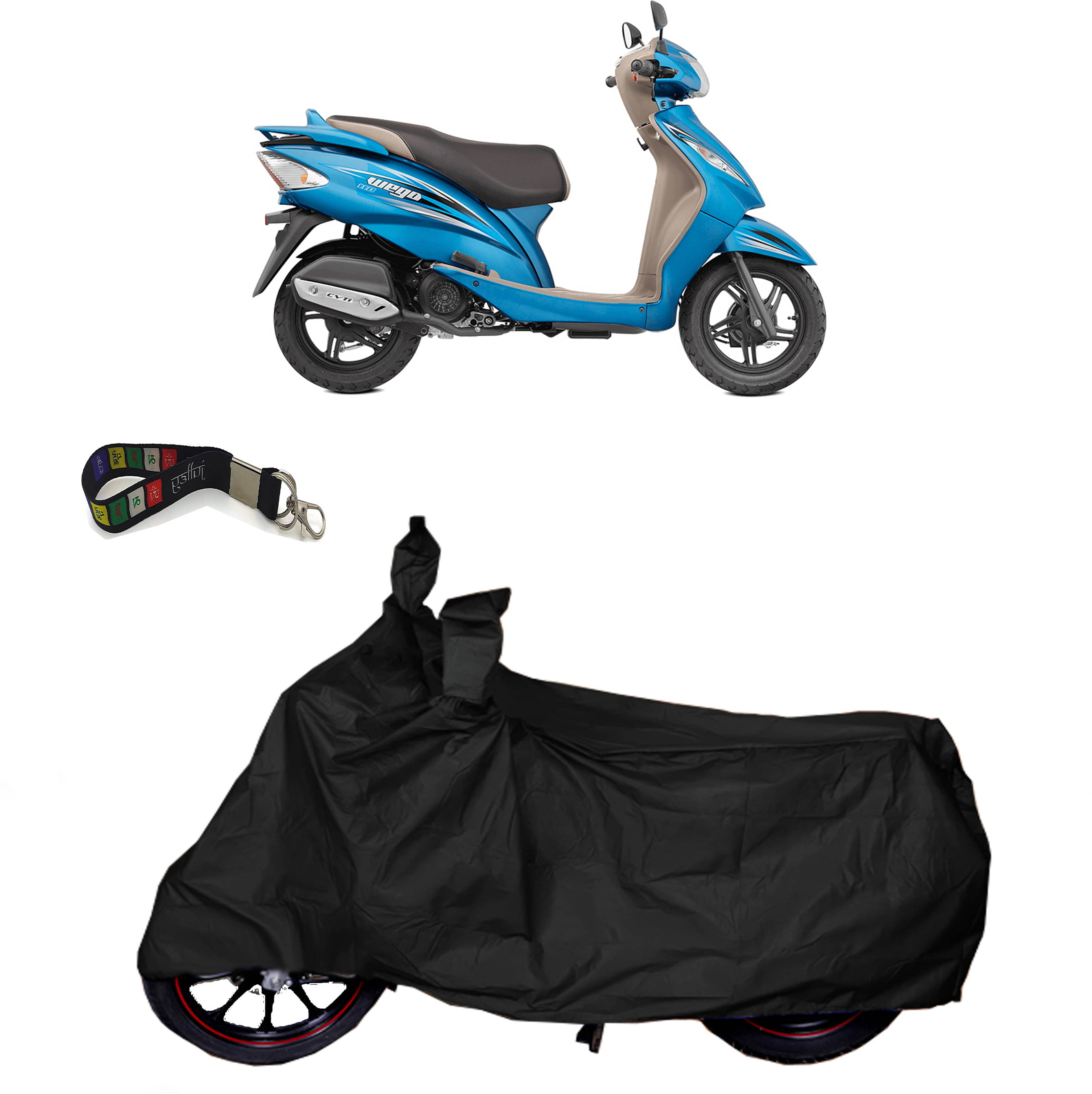 UKIGAL Bike Body Cover for TVS ( Pack of 1 ) , Black     			UKIGAL Bike Body Cover for TVS ( Pack of 1 ) , Black