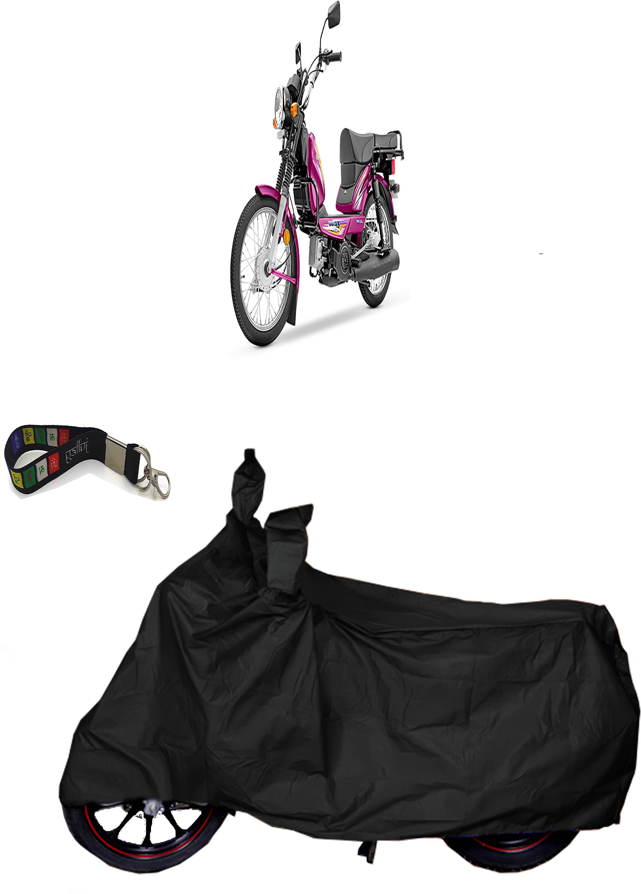    			UKIGAL Bike Body Cover for TVS ( Pack of 1 ) , Black