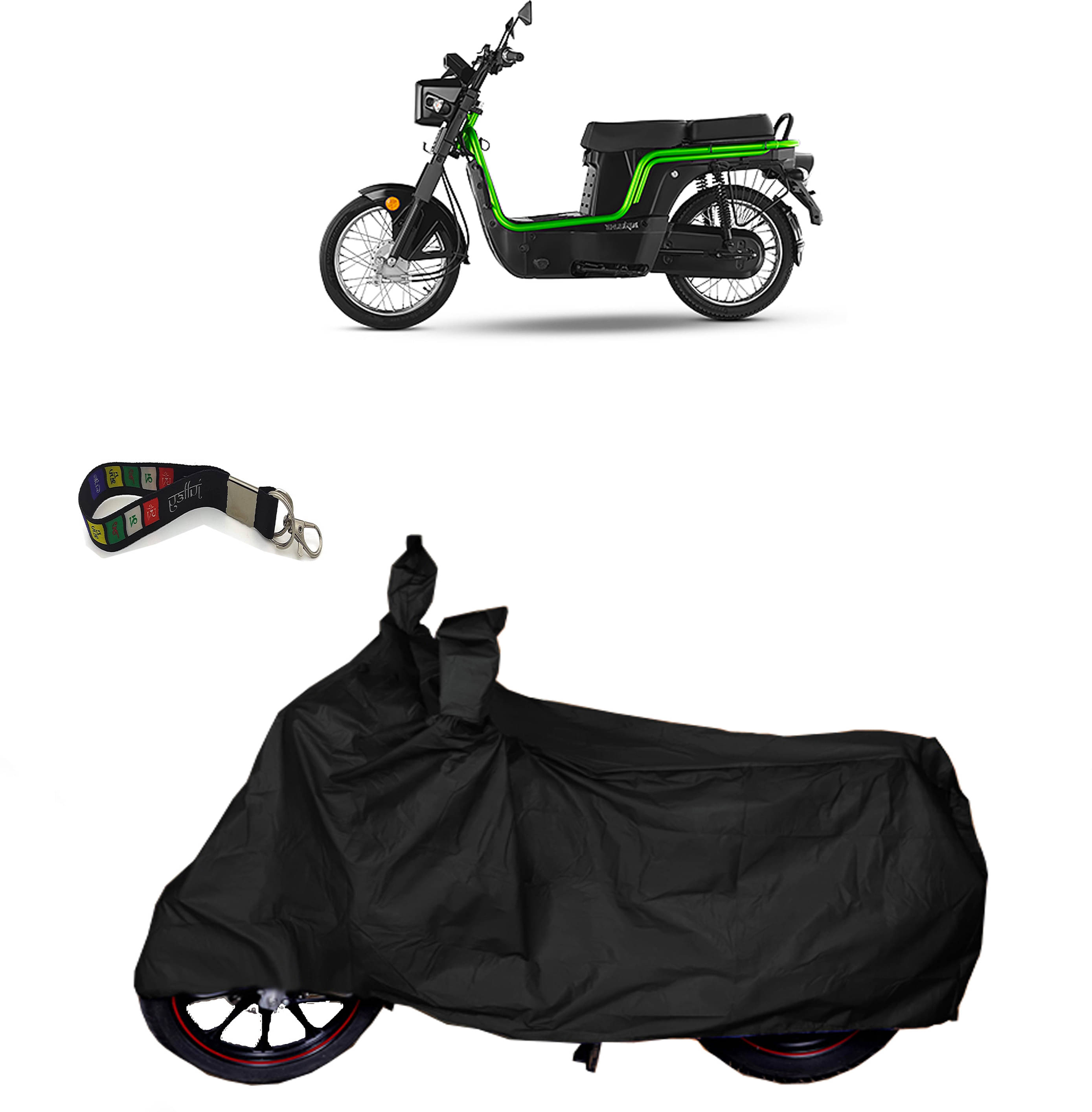 UKIGAL Bike Body Cover for Kinetic ( Pack of 1 ) , Black     			UKIGAL Bike Body Cover for Kinetic ( Pack of 1 ) , Black